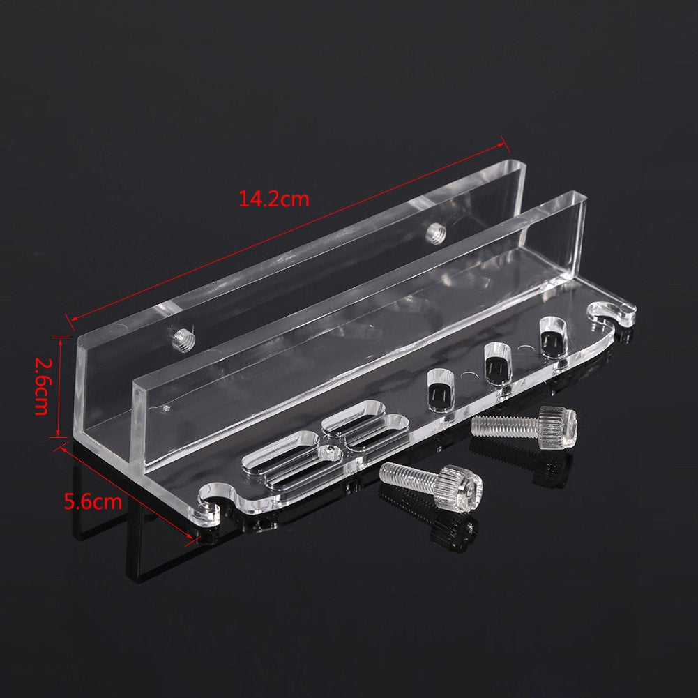 Fdit Acrylic Water Plants Grass Maintenance Tool Holder Aquarium Rack Organizer Fish Tweezers Scissors Storage Rack