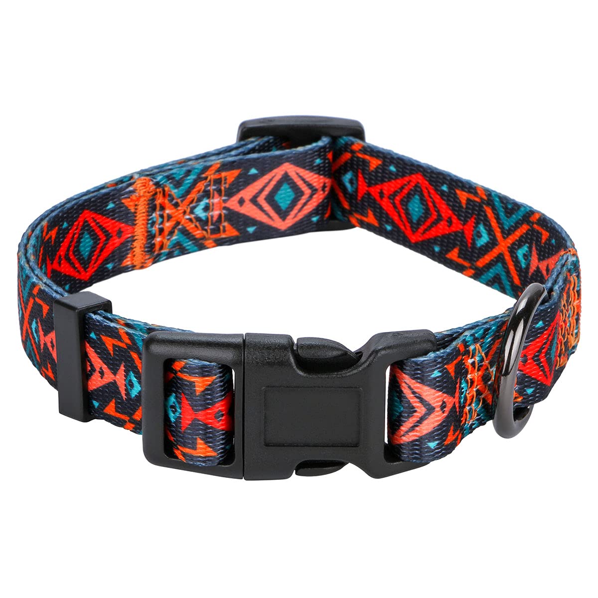 Rhea Rose Tribal Dog Collar Aztec Pattern Adjustable Collars Small