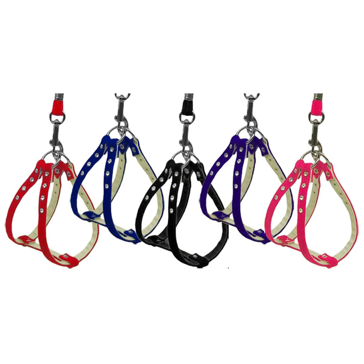 Dog, Puppy & Pet Step-in Harness, Velvet Red 18