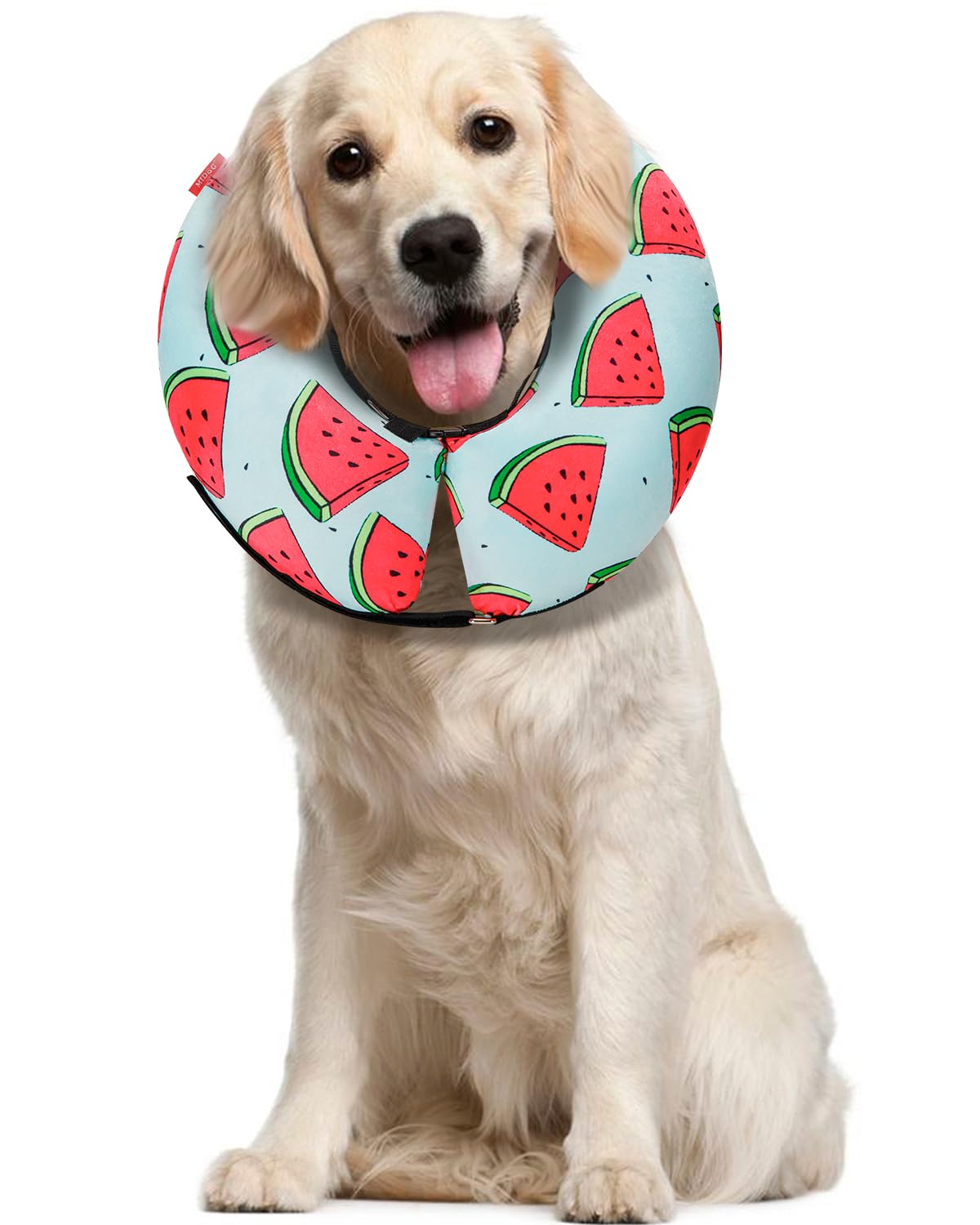 Dog Cone Collar For Small Medium Large Dogs For After Surgery, Pet Inflatable Neck Donut Collar Soft Protective Recovery Cone For Dogs And Cats - Alternative E Collar Does Not Block Vision - Cyan,L