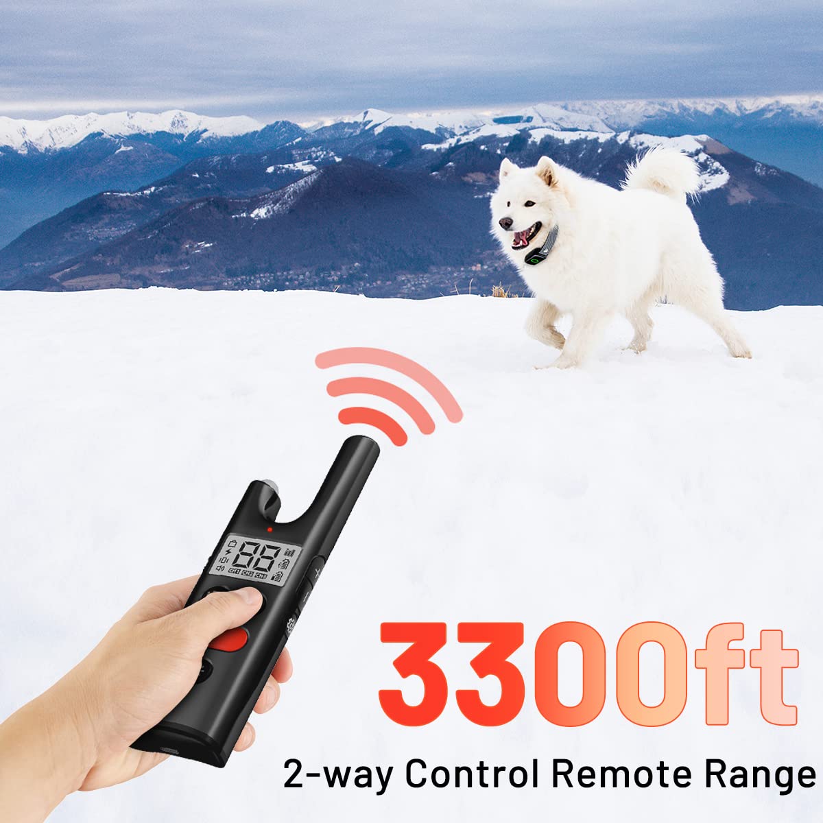 Dog Training Collar With Remote 3300Ft Range Waterproof Rechargeable Electric Collar For Small Medium Large Dogs