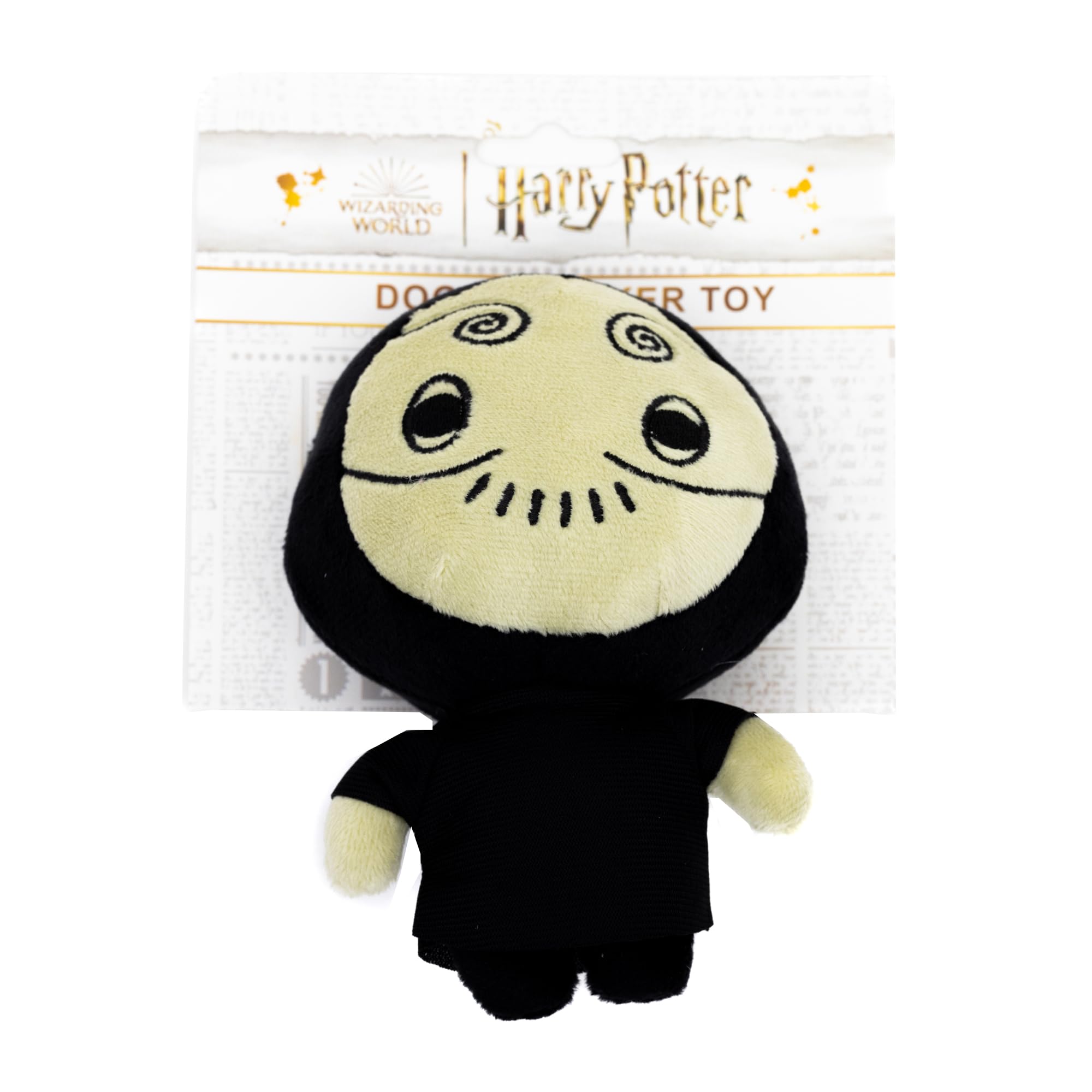 Buckle-Down The Wizarding World Of Harry Potter Squeaky Plush Dog Toy For Large, Medium & Small Dogs, Chibi Death Eater Full Bod