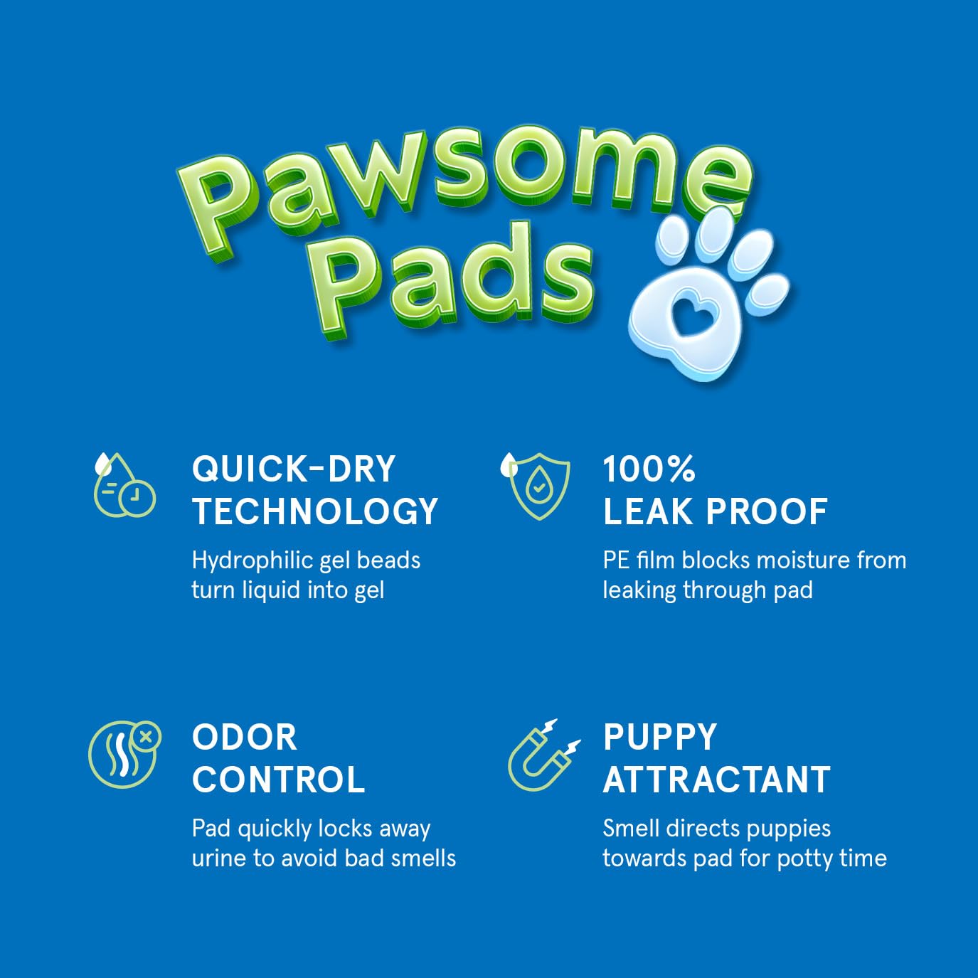 Puppy Pads Pet Pee Pads For Dogs & Puppy Training [100-Count] Potty Pads For Dogs 22'' X 22'' Leak-Proof Dog Pee Pads - Quick-Dr