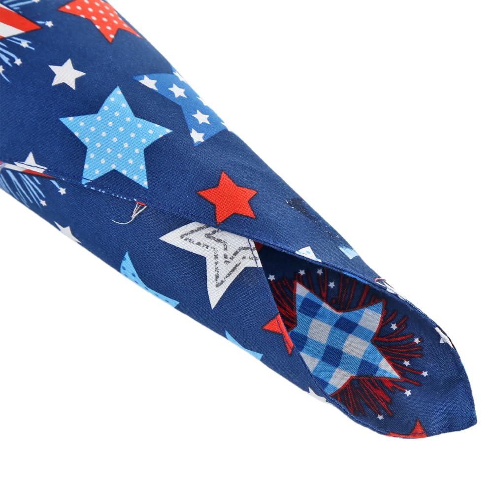 American Flag Dog Bandana 5Th Of July Pet Clothes Patriotic Reversible Triangle Bibs Scarf Accessories For Cats Animals