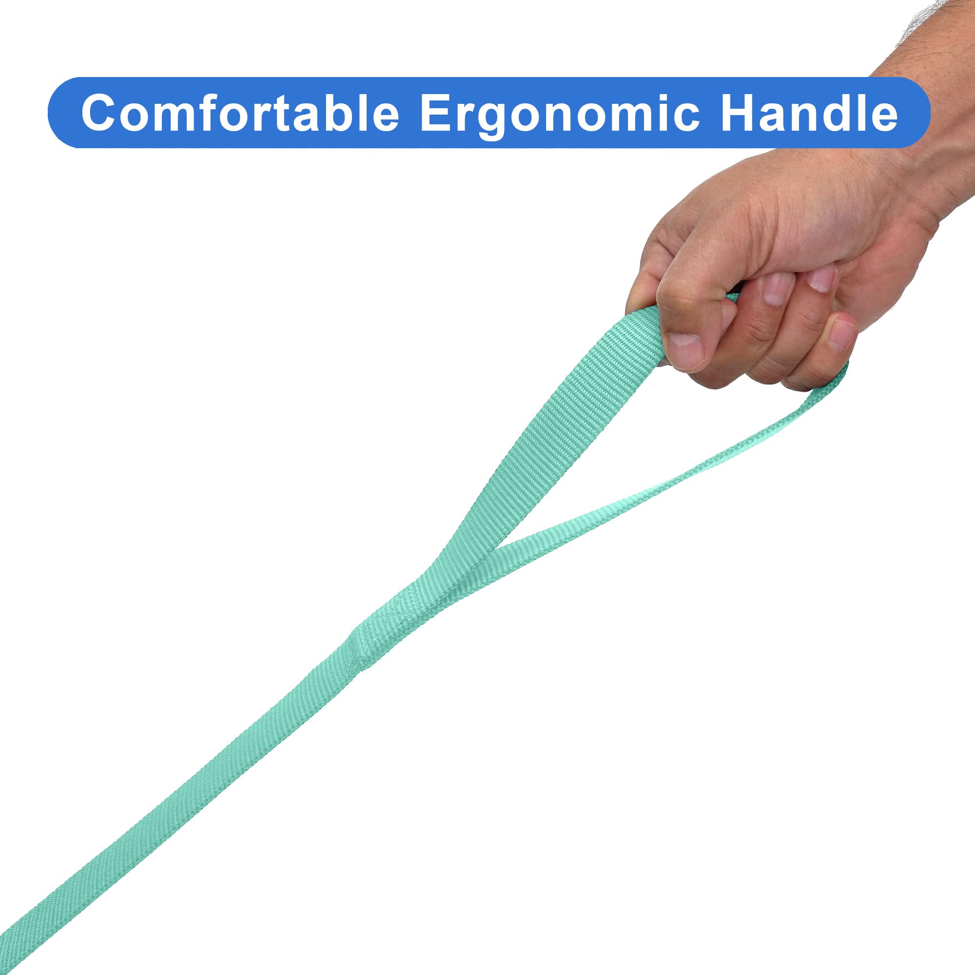 Pawtitas Dog Lead for Small Dogs Comfortable Handle Training Dog Lead 1.8m Long Dog Lead Puppy Lead - Solid Teal Dog Lead for Sm