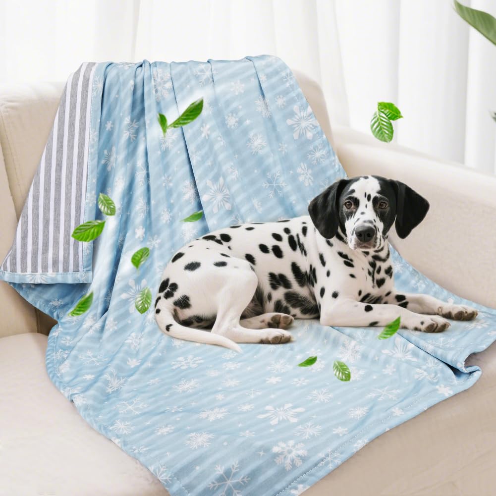 Dog Cooling Blanket Lightweight Self Cooling Blanket Bed Cover For Small Medium Dogs Washable Dog Cat Summer Blanket For Bed Cov