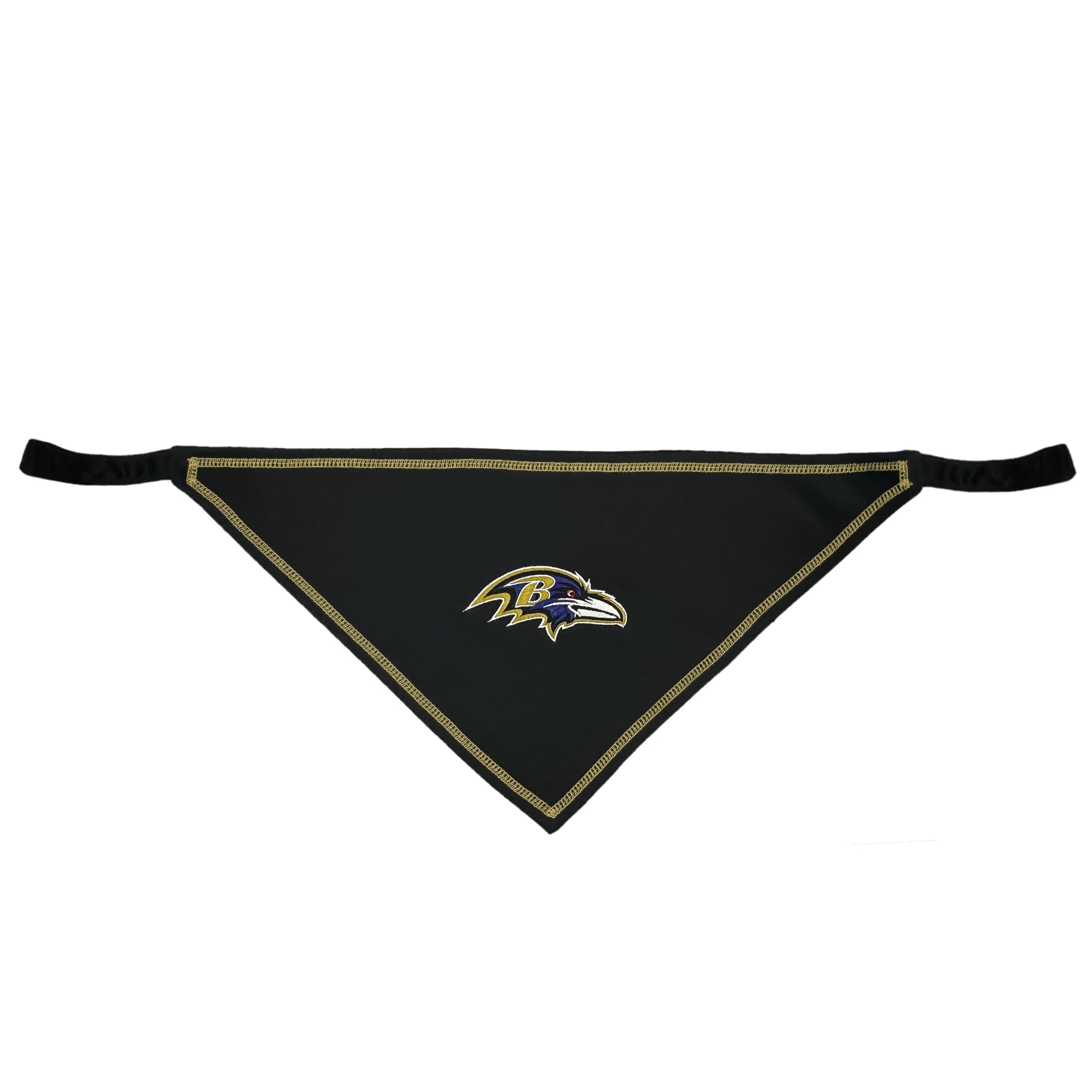Pets First Nfl Baltimore Ravens Tie Bandana, Size Large/X-Large. Dog Bandana Scarf Bib For Pet Cat Dog. The Ultimate Game-Day, P