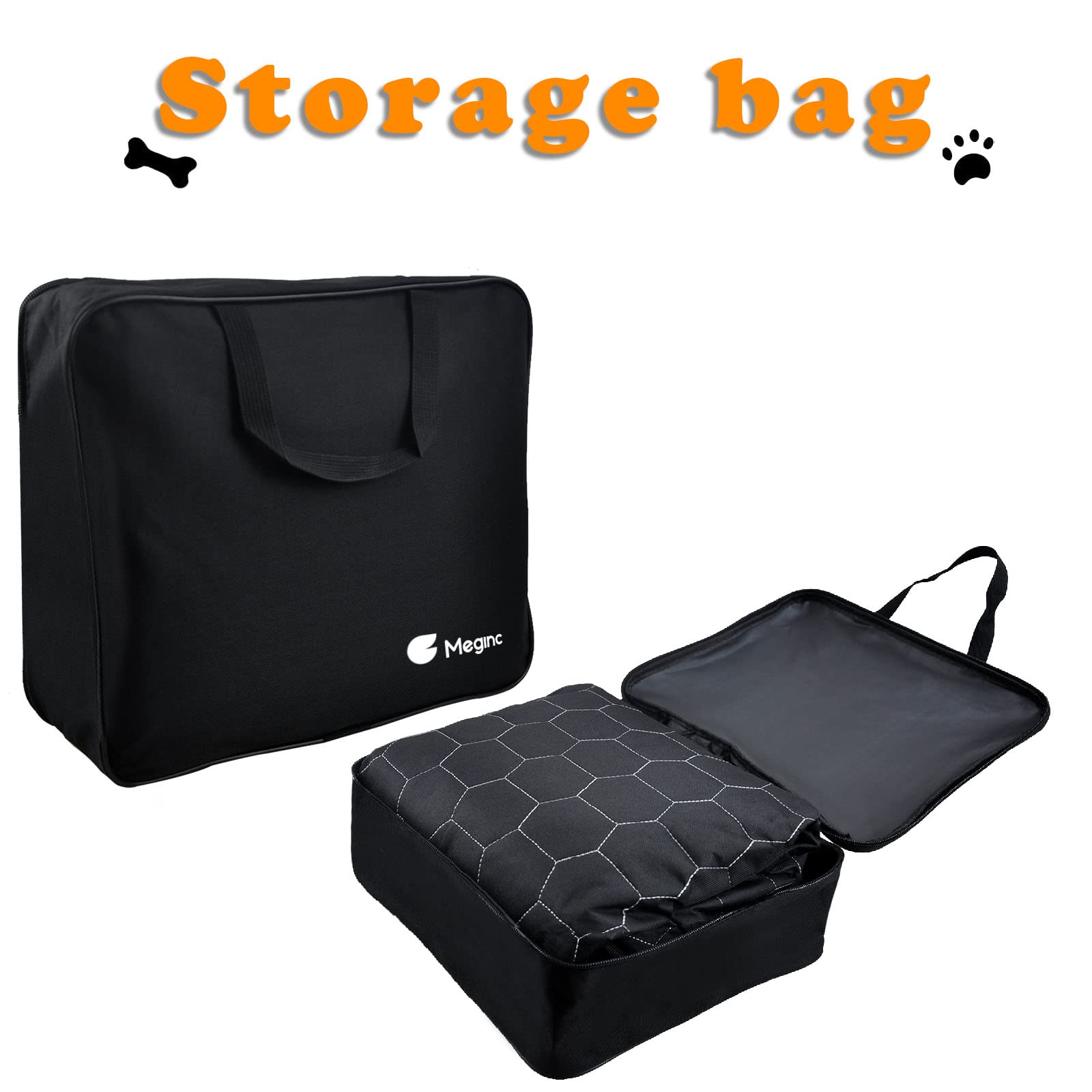 Meginc Dog Seat Covers For Back Seat, Dog Car Seat For Tesla Model Y& Suv Cargo Liner, 100% Waterproof Pet Seat Cover Protector From Scratches, Scuffs, Dog Hammock For 2020 2021 2022 Model Y