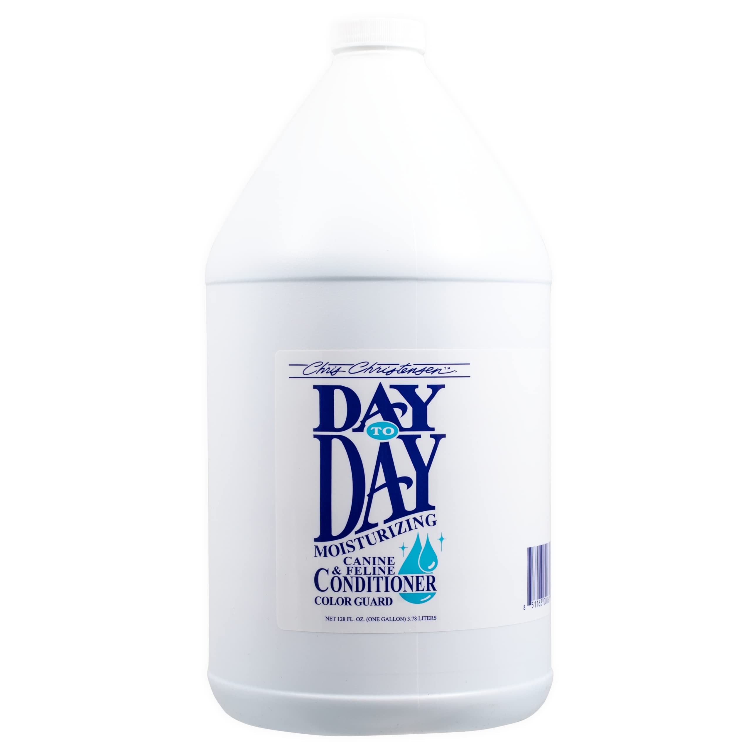 Chris Christensen Day To Day Ultra Concentrated Dog Conditioner, Makes Up To 8 Bottles, Groom Like A Professional, Moisturizing, All Coat Types, For Daily Use, Made In Usa, 1Gal