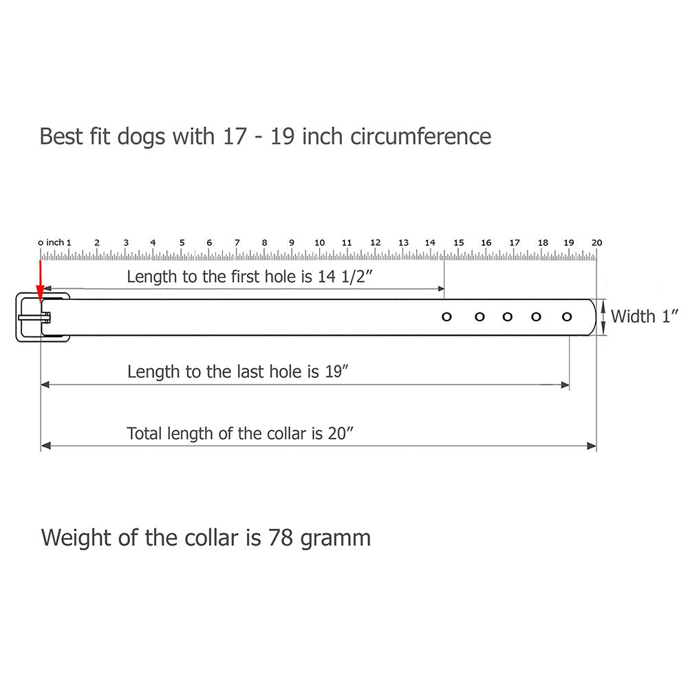 Collardirect Studded Dog Collar Leather Pet Collars For Dogs Small Medium Large Puppy Soft Padded Brown Black (Black, Neck Fit 1