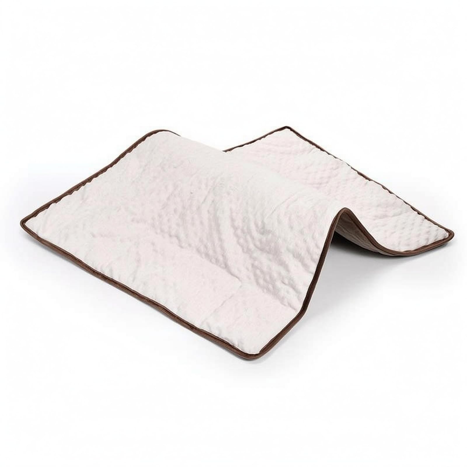 Glass Bead Filled Weighted Dog Blanket Ester Calming Dog Blanket, Beige, M