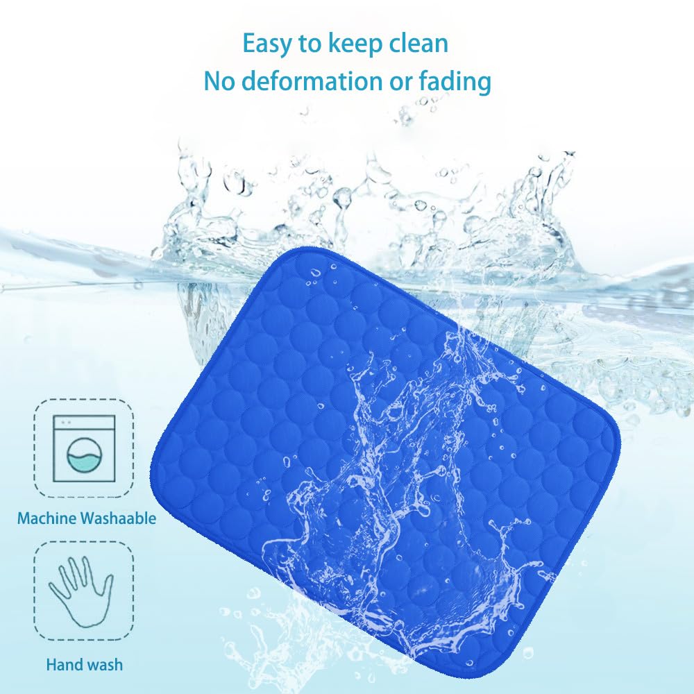 MICROCOSMOS Summer Cooling Mat & Sleeping Pad- Water Absorption Top, Materials Safe, Easy Carry, EZ Clean. Keep Cooling for Pets