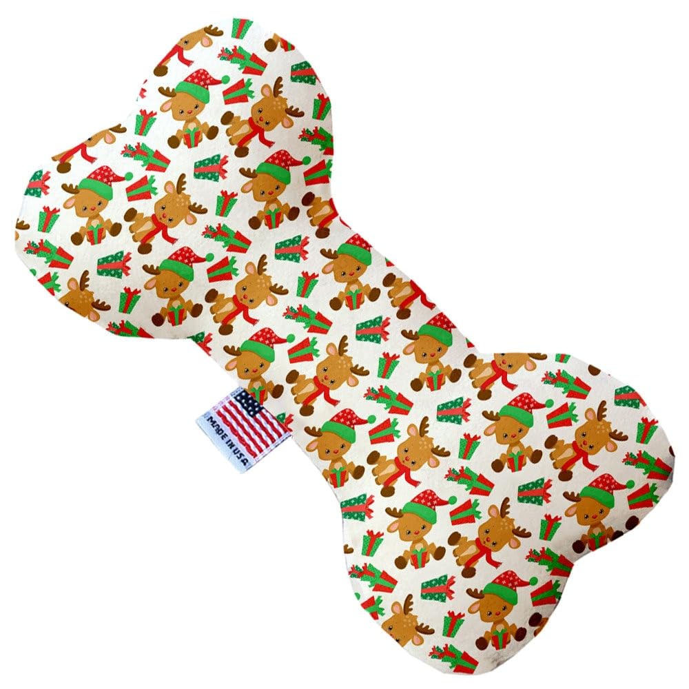 Christmas Pet and Dog Plush Heart or Bone Toy, &quot;Holiday Friends Group&quot; (Available in different sizes, and 7 different patterns!) Penguins In Blue 10&quot; Plush Bone