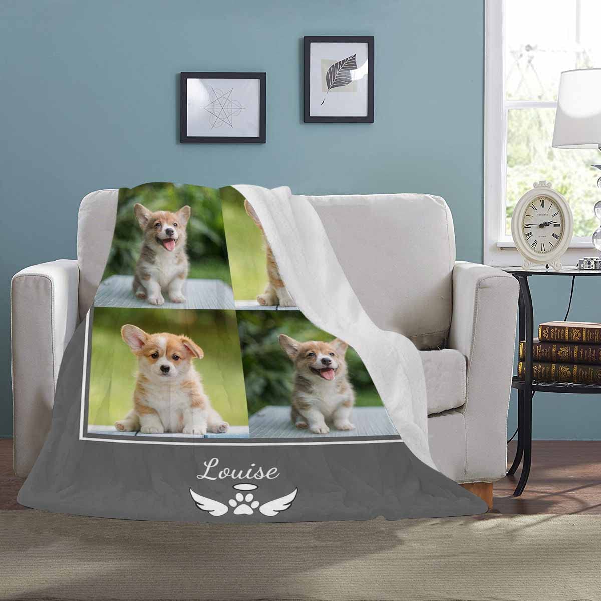 Interestprint Custom Blanket You Are My Favorite Hello And My Hardest Goodbye Dog Loss Sympathy Memorial Dog Remembrance Blanket