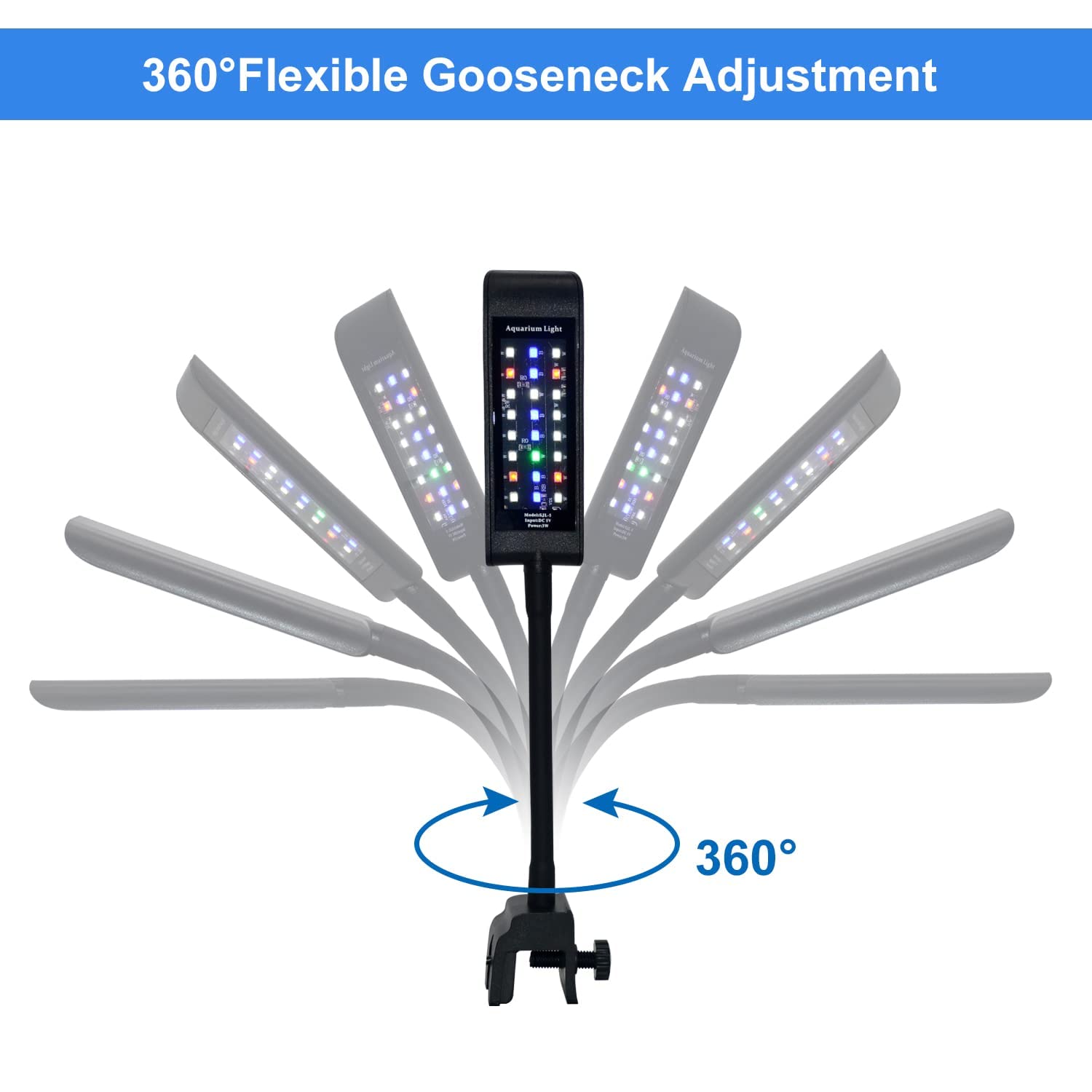 Varmhus Aquarium Led Light,Fish Tank Light, Plant Light (4.8W, Black)