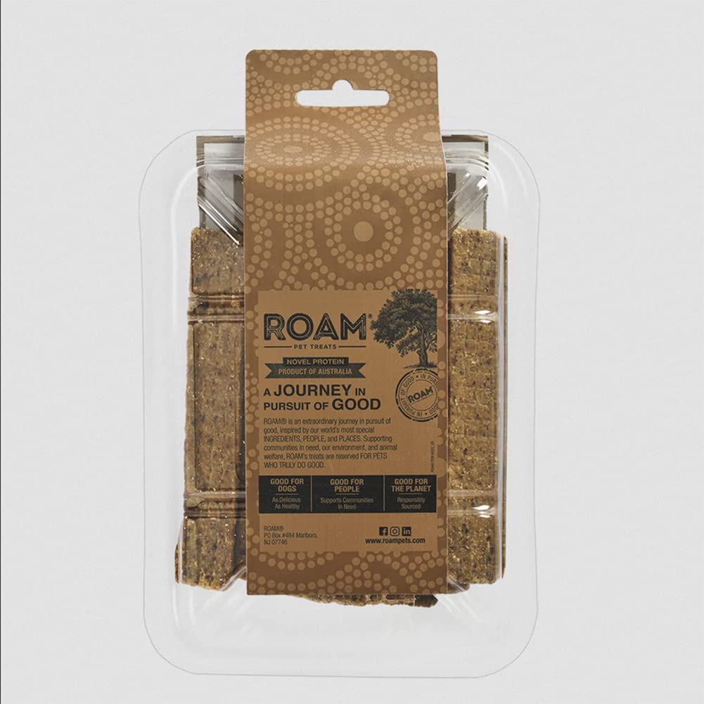 ROAM Pets Jerky for Dogs - Dog Jerky Treats with Limited Ingredients, Healthy Dog Treats, Protein Treats for Dogs with Novel Pro
