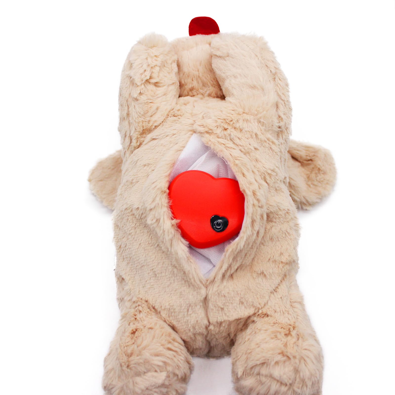 3T group Dog Heartbeat Toy for Puppy,Stuffed Animal with Heartbeat for Puppies,Puppy Essentials Heartbeat Toys Sleep Aid for Dog