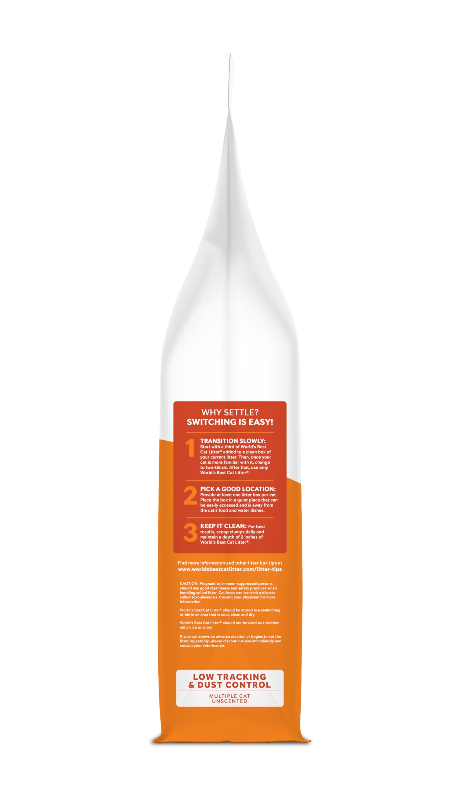 World'S Best Cat Litter Low Tracking & Dust Control Multiple Cat Unscented 8-Pounds - Natural Ingredients, Quick Clumping, Flushable & Made In Usa - Long-Lasting Odor Control & Easy Scooping