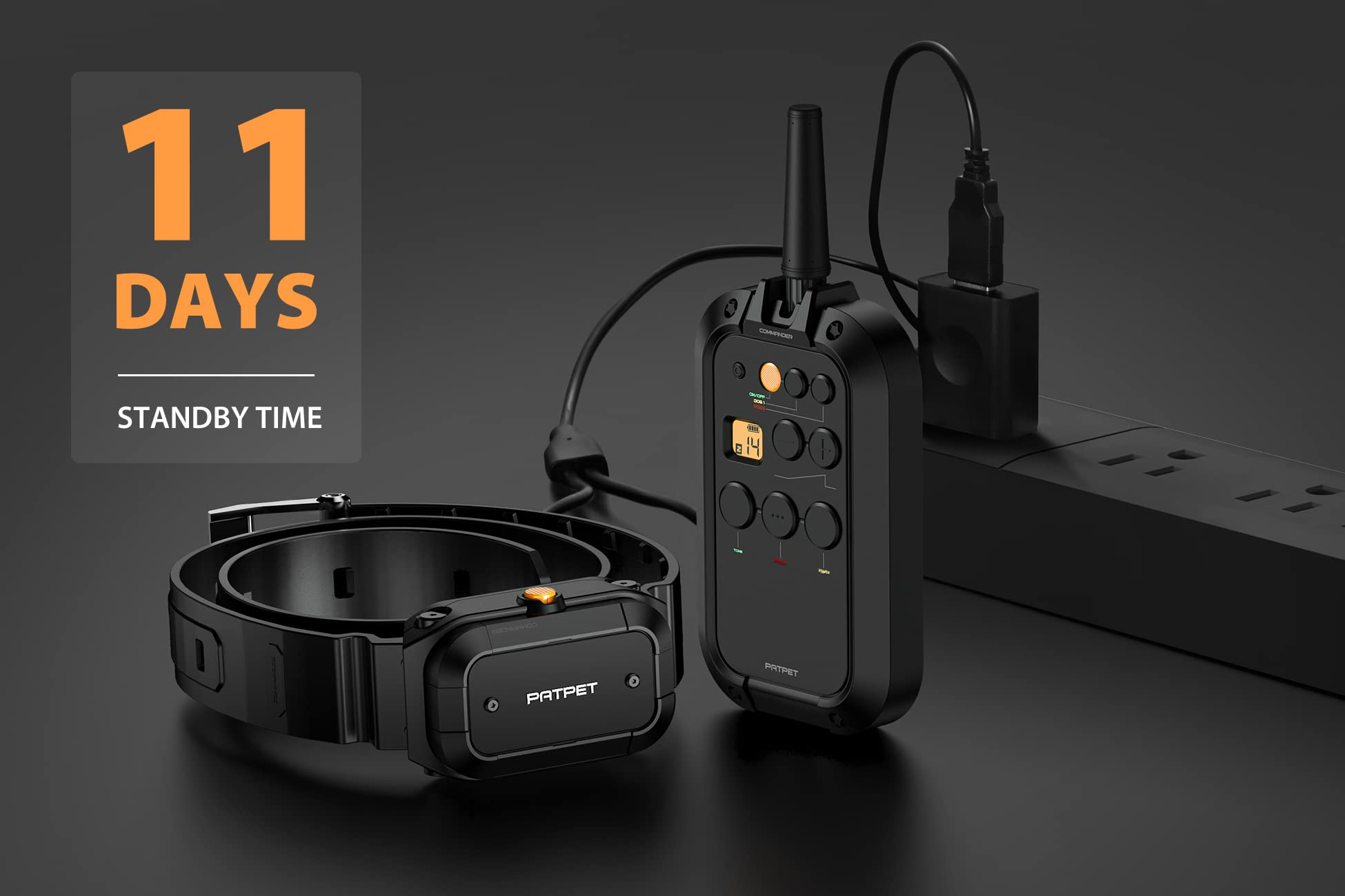 Patpet Dog Shock Collar For 2 Dogs - 3/4 Mile Range E Collar For Dogs Training Collar For Large Dogs (15-140Lbs)