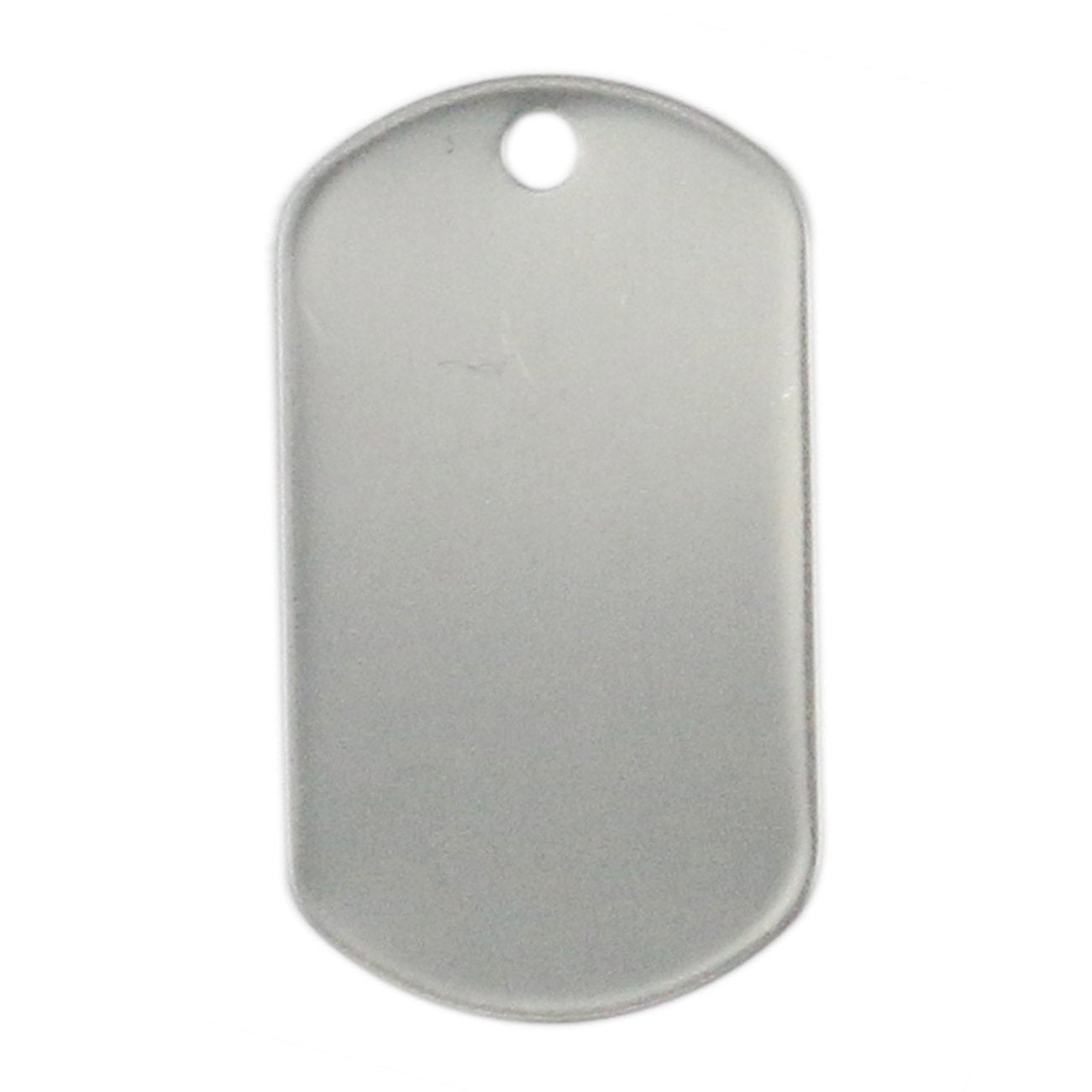 Tinsow 100Pcs Blank Bulk Dog Tags For Stamping Engraving Shiny Stainless Steel Military Rolled Edge Backing Dog Tags For Doggies