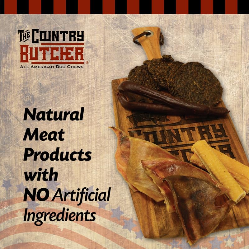 THE COUNTRY BUTCHER Chicken Feet Dog Treats for Small, Medium and Large Breeds, Natural Chew, Rich Source of Glucosamine and Cho