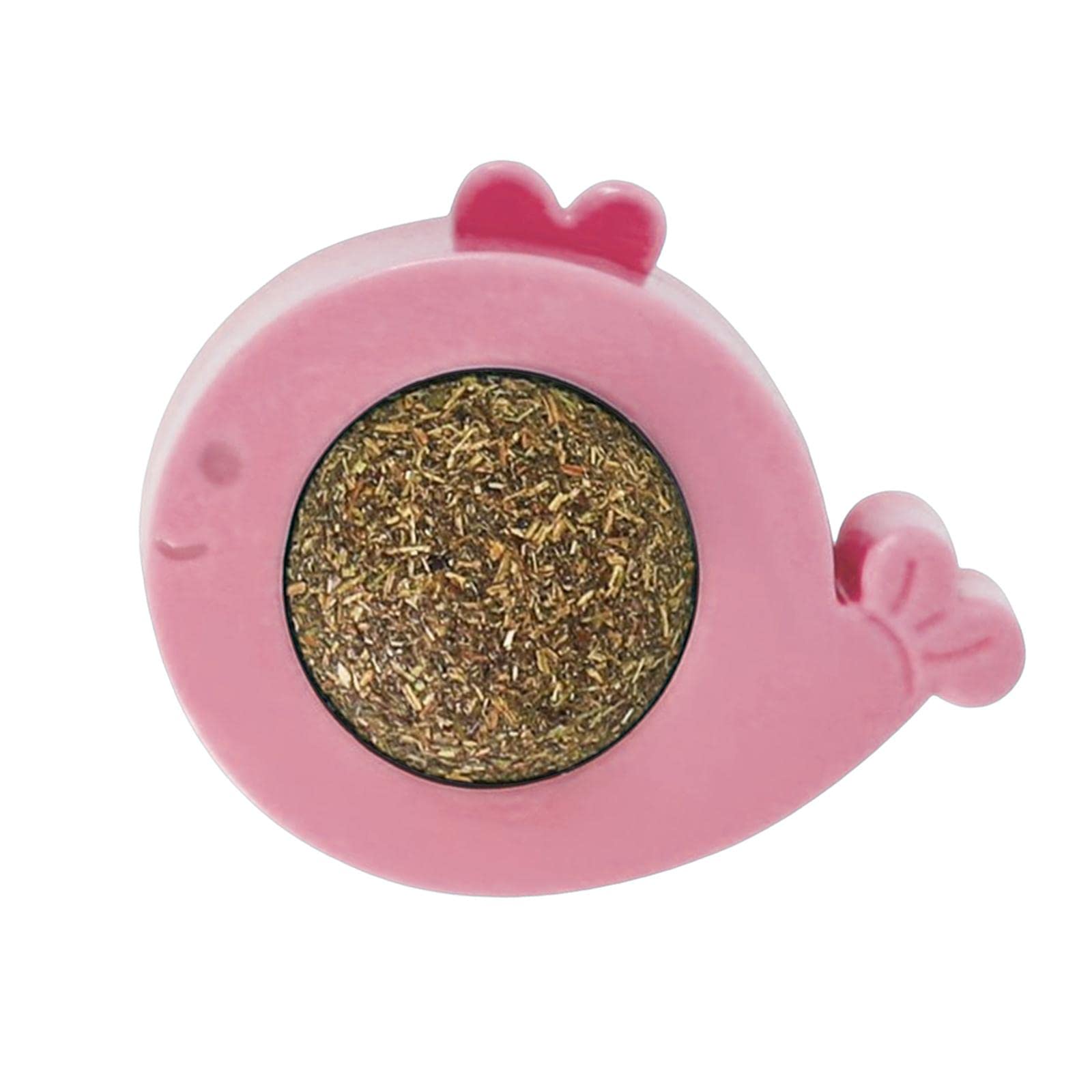 Merishopp Rotatable Catnip Wall Toys Teeth Cleaning Interactive Kitty Toy For Kitten Pink