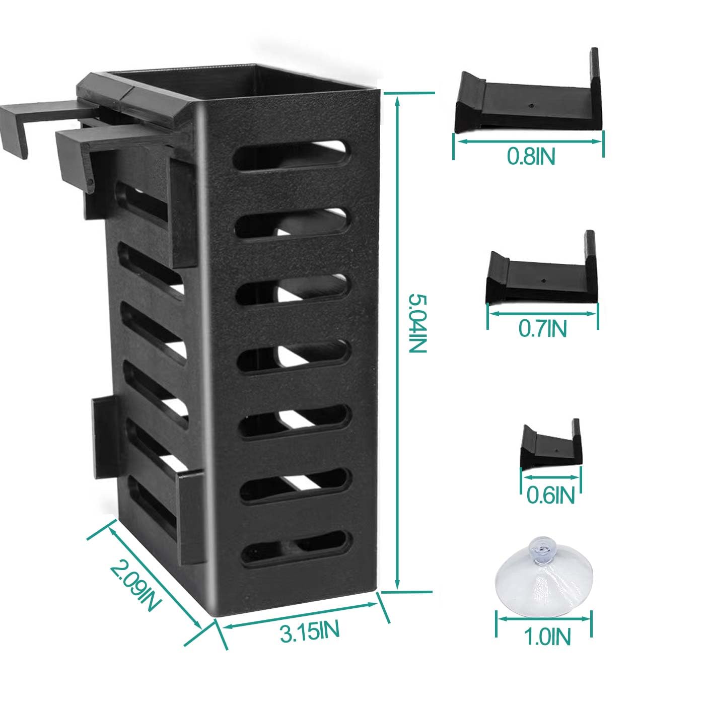 4 PCS Hanging Aquarium Planter Cups, Aquatic Plants Holder, Aquarium Planter Cup, Aquarium Decorations Plants Pot and Fish Tank