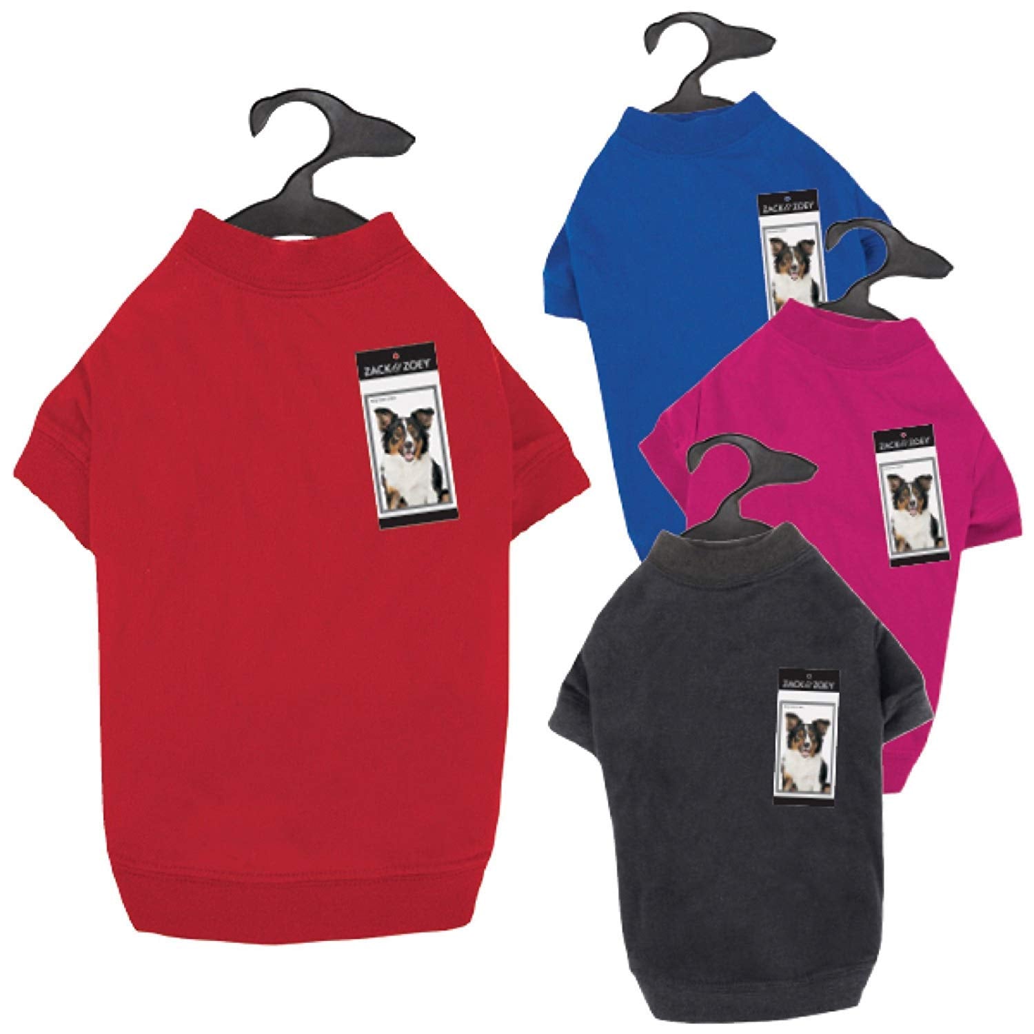 Zack & Zoey Basic Tee Shirt for Dogs, 10 X-Small, Tomato Red