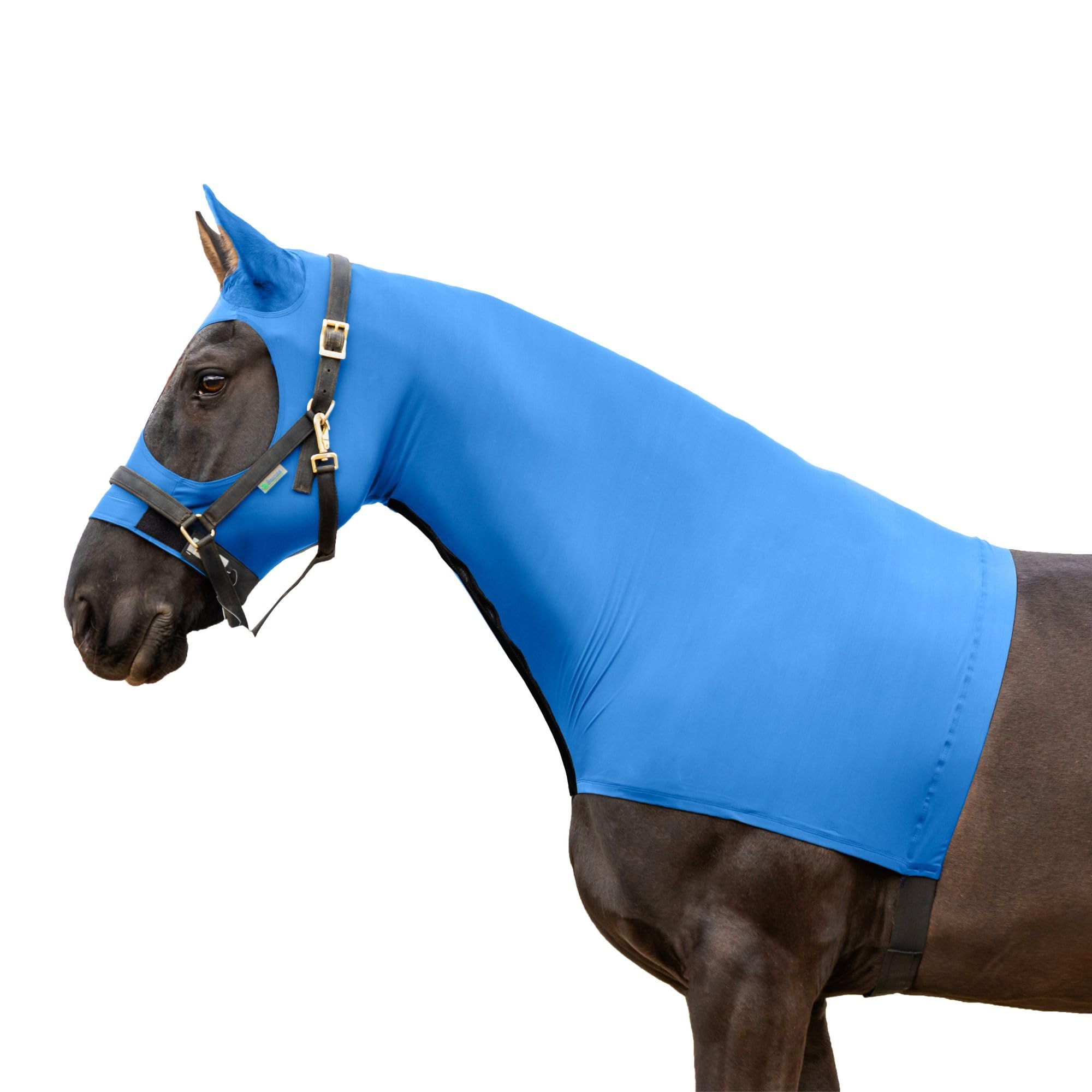 Resistance Horse Hood Slinky Spandex Zippered Mane Braid Shoulder Guard - Horse Sleazy Slickers Care Sheet
