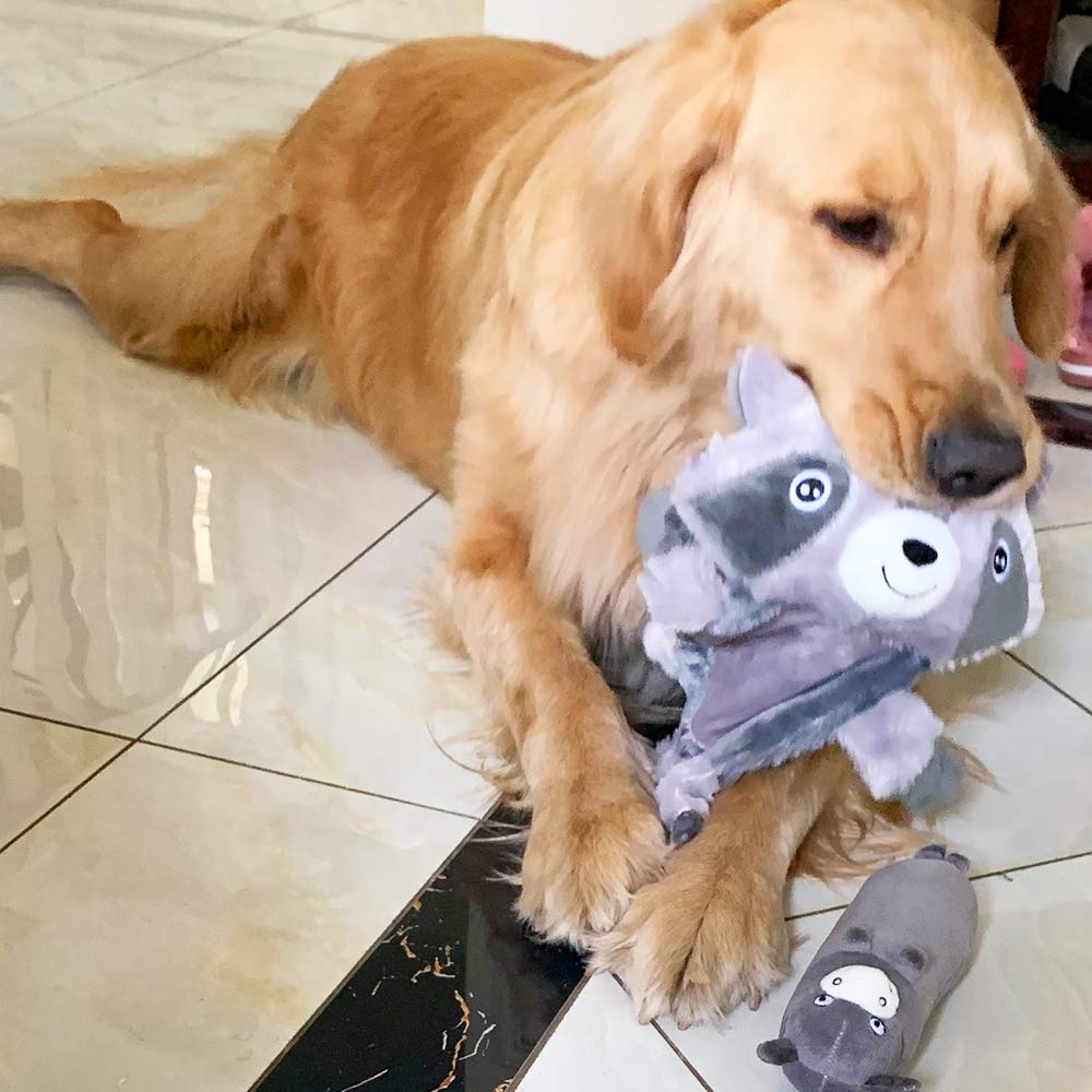Jalousie Extra-Large Dog Squeaky Toy Interactive Rope Plush Toy For Small Medium Large Breeds Durable Dog Chew Toy (Monkey 2)