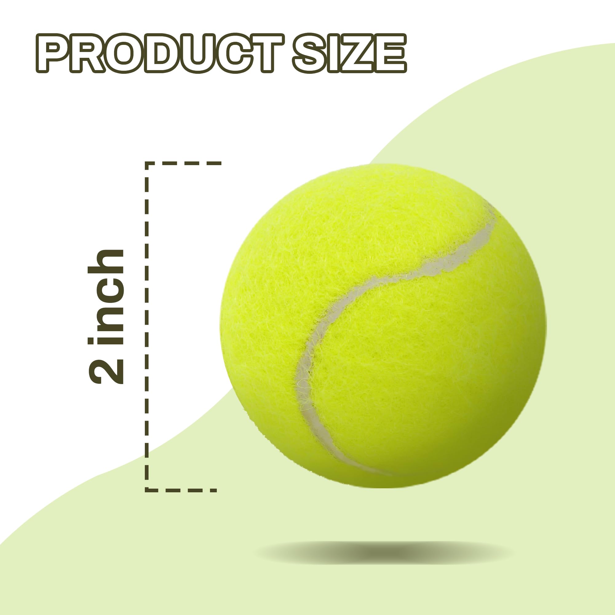 Elevon Tennis Balls For Small And Medium Size Dogs, 2'' Mini Tennis Balls For Indoor Outdoor, Compatible With Dog Ball Launcher