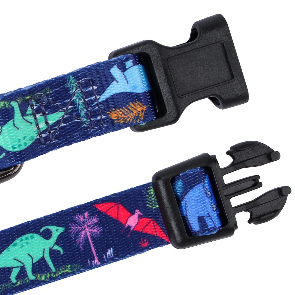 Rhea Rose Dog Collar Special Design Personalized Cute Girl Boy Soft Collars With Sunflower, Camo, American Flag, Plaid (L(Neck 1