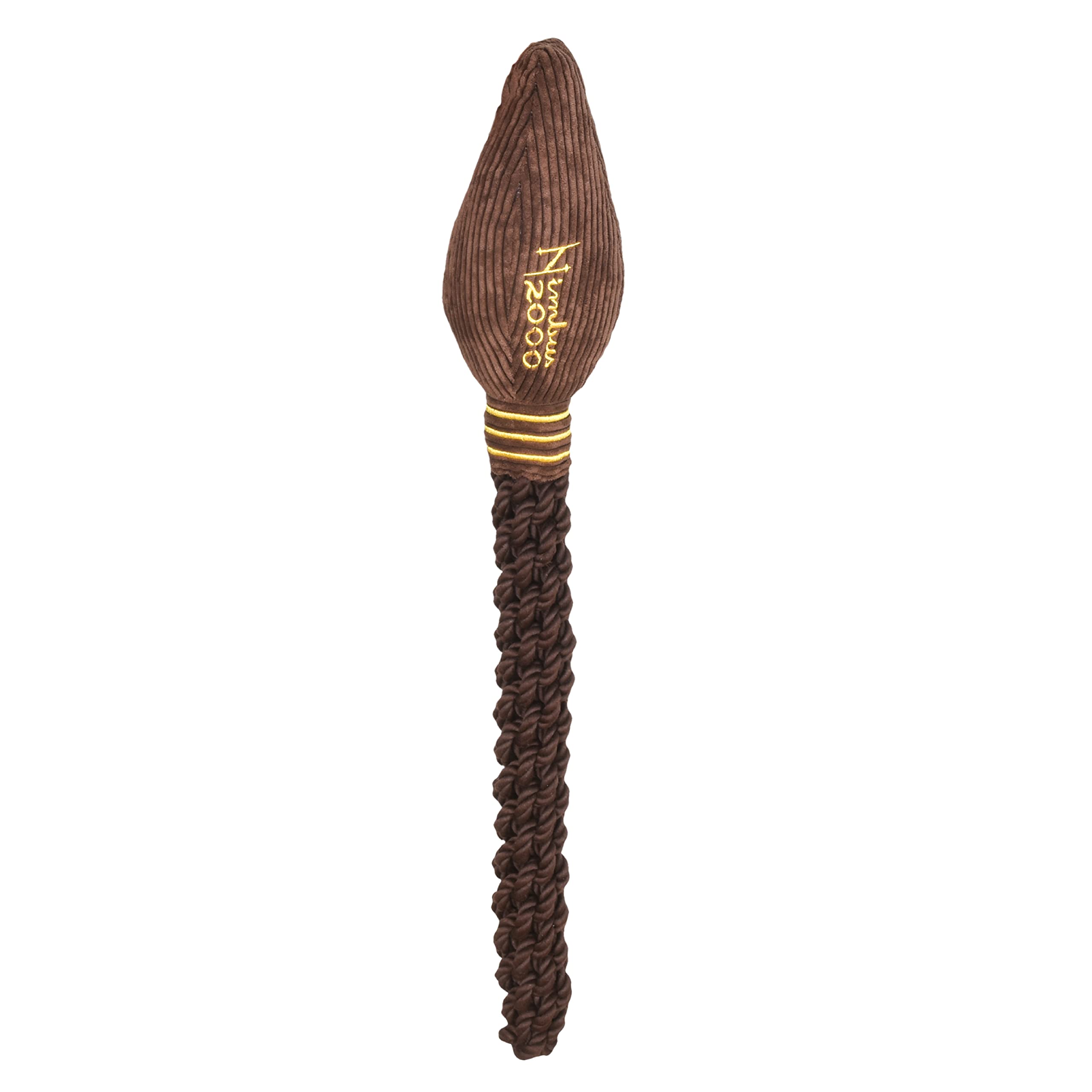 Harry Potter Nimbus 2000 Rope Pet Toy | Rope Tug Toy for Dogs | Nimbus 2000 Dog Toy for Tugging with Crinkle and Squeaker