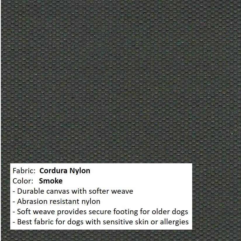 Kuranda Chewproof Bed - Almond PVC - 25'' x 18'' - Cordura Nylon - Smoke