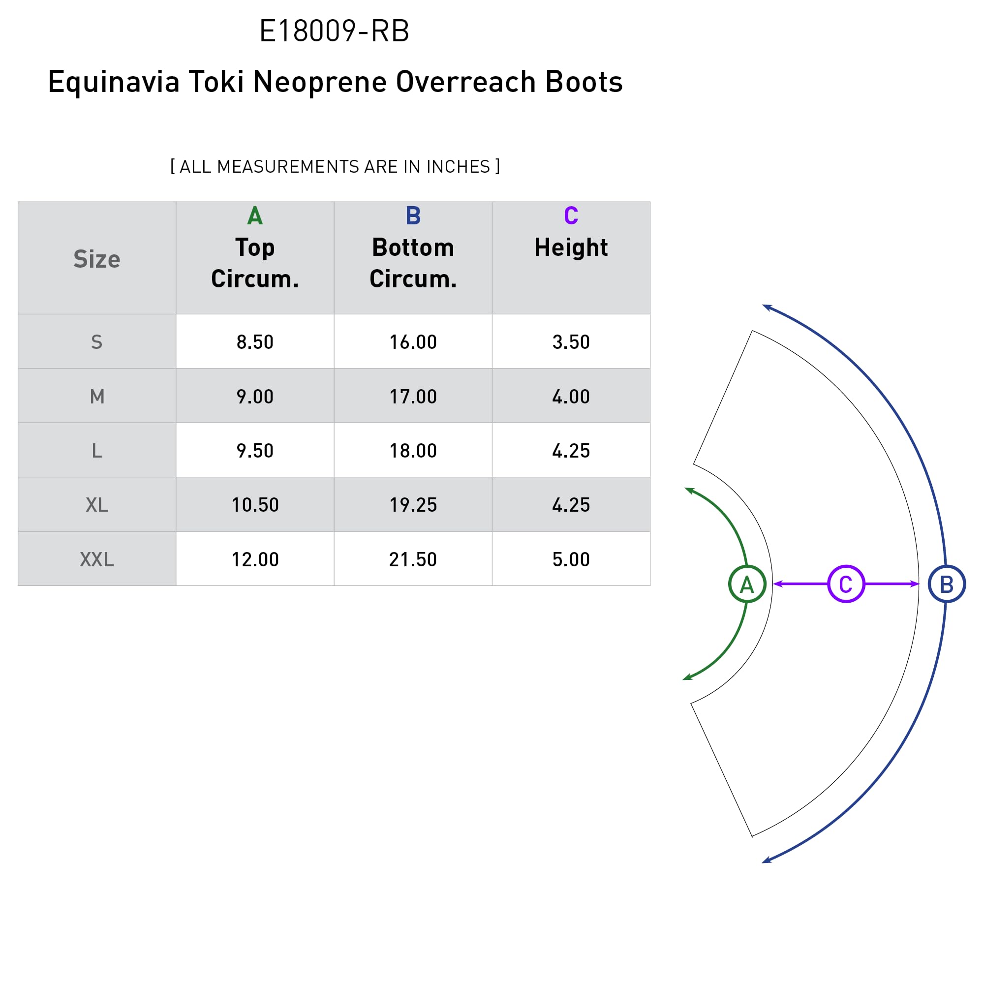 Equinavia Toki Bell Boots For Horses | Neoprene Overreach Boots - Royal Blue - M