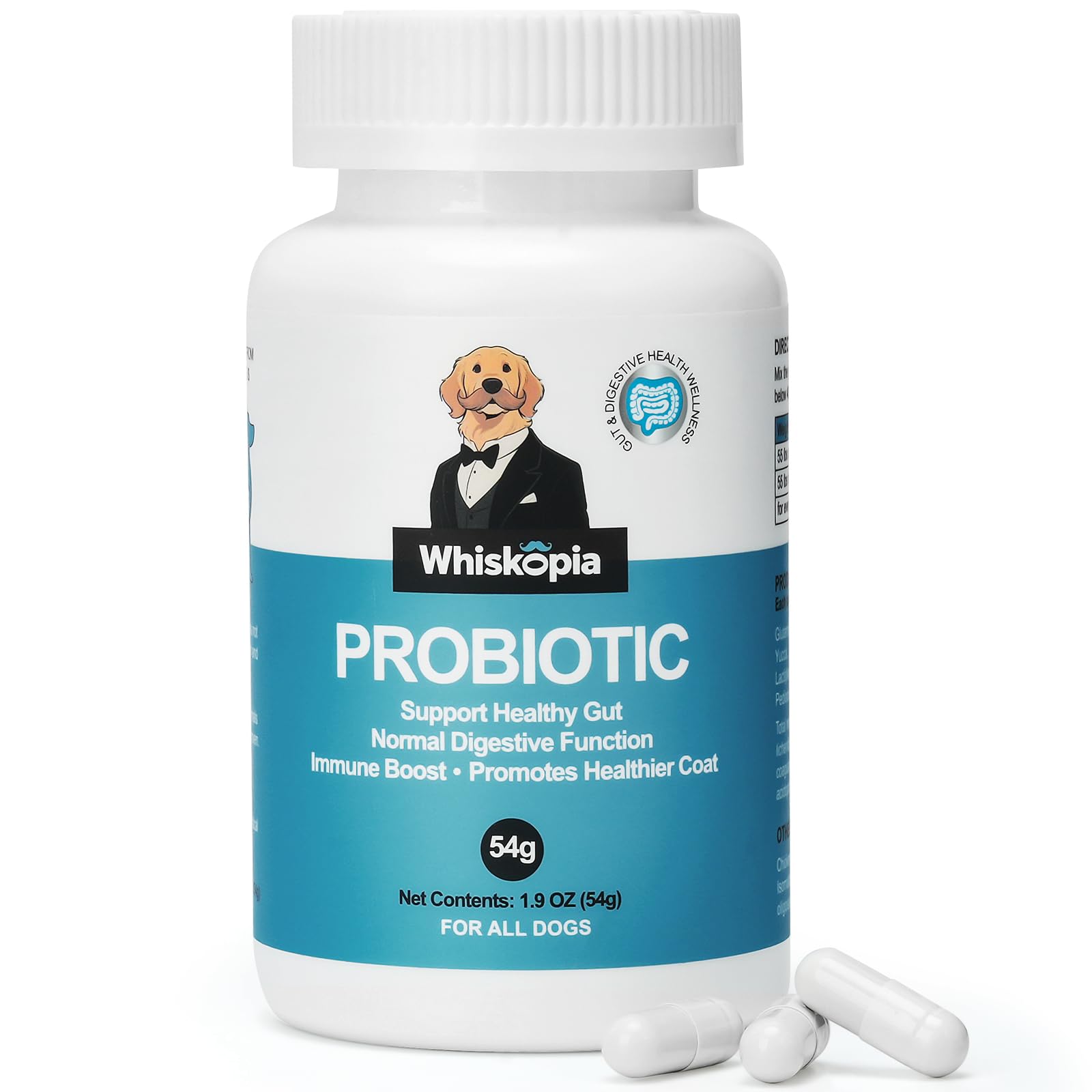 Probiotics for Dogs, Dog Probiotics with Digestive Enzymes with and Prebiotics for Support Gut & Digestion Health, Immune Suppor