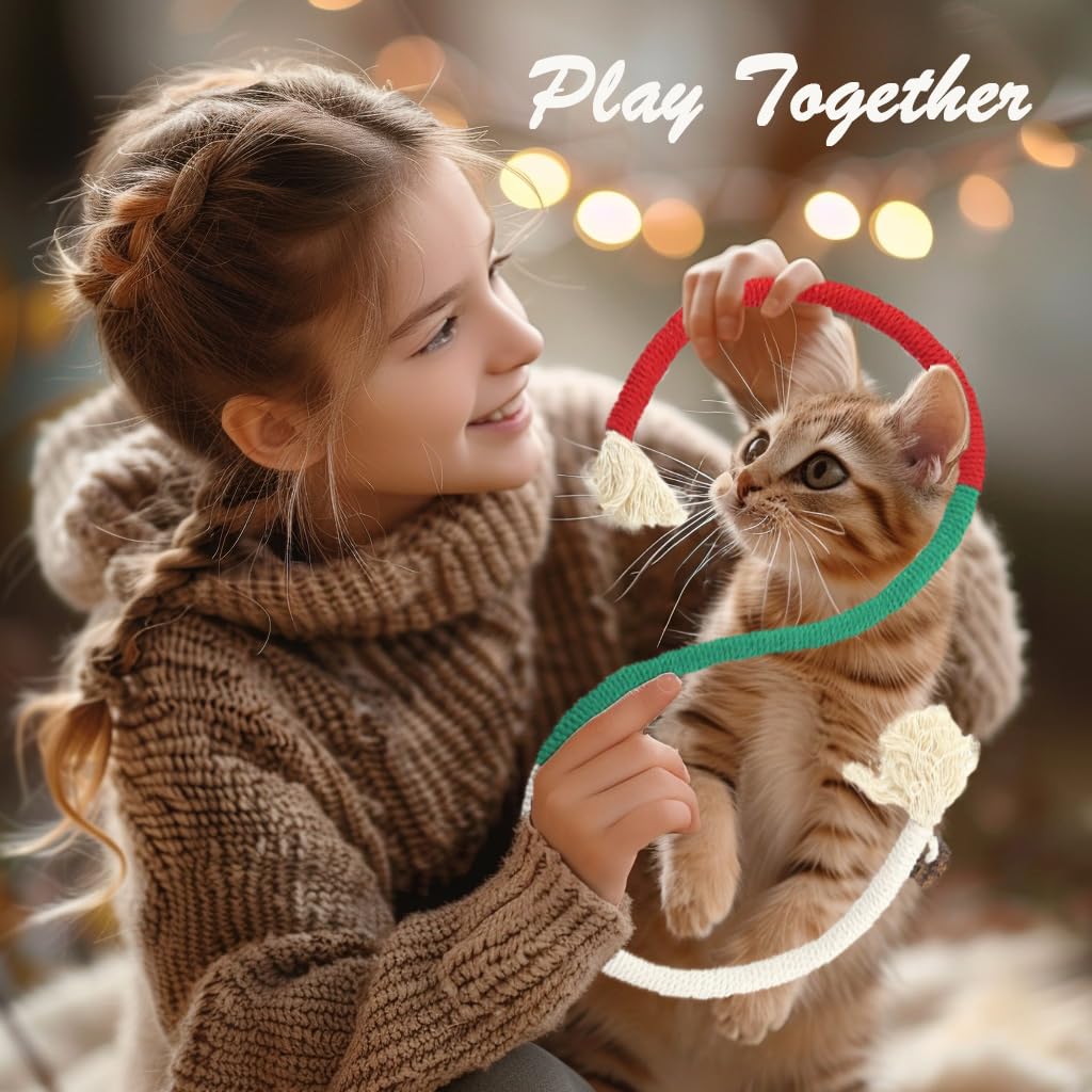 NSWXZDS Cat Toys for Indoor Cats 21pcs Kitten Chew Self Play Kitty Dental Rope Interactive Catnip Toy Refillable Matatabi Treats