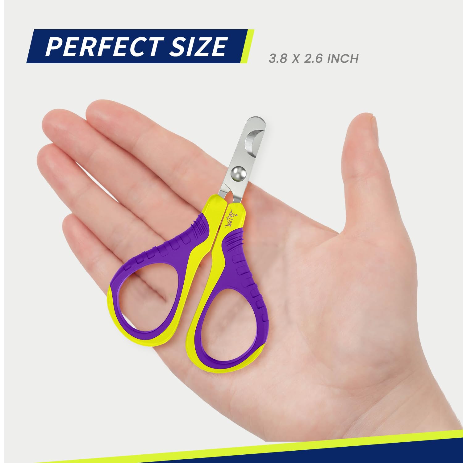 Wepet Pet Nail Clippers U07.1, Professional Claw Trimmer, Bended Scissor Special For Cats, Kittens, Dogs, Puppies, Small Animals