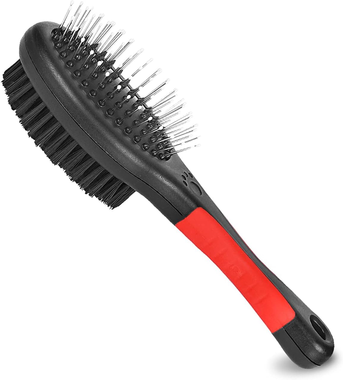 Dog Brush For Grooming 2 Sided Pin & Bristle Removing Shedding Long And Short Hair, Cat Brush Grooming Comb For Detangling And D