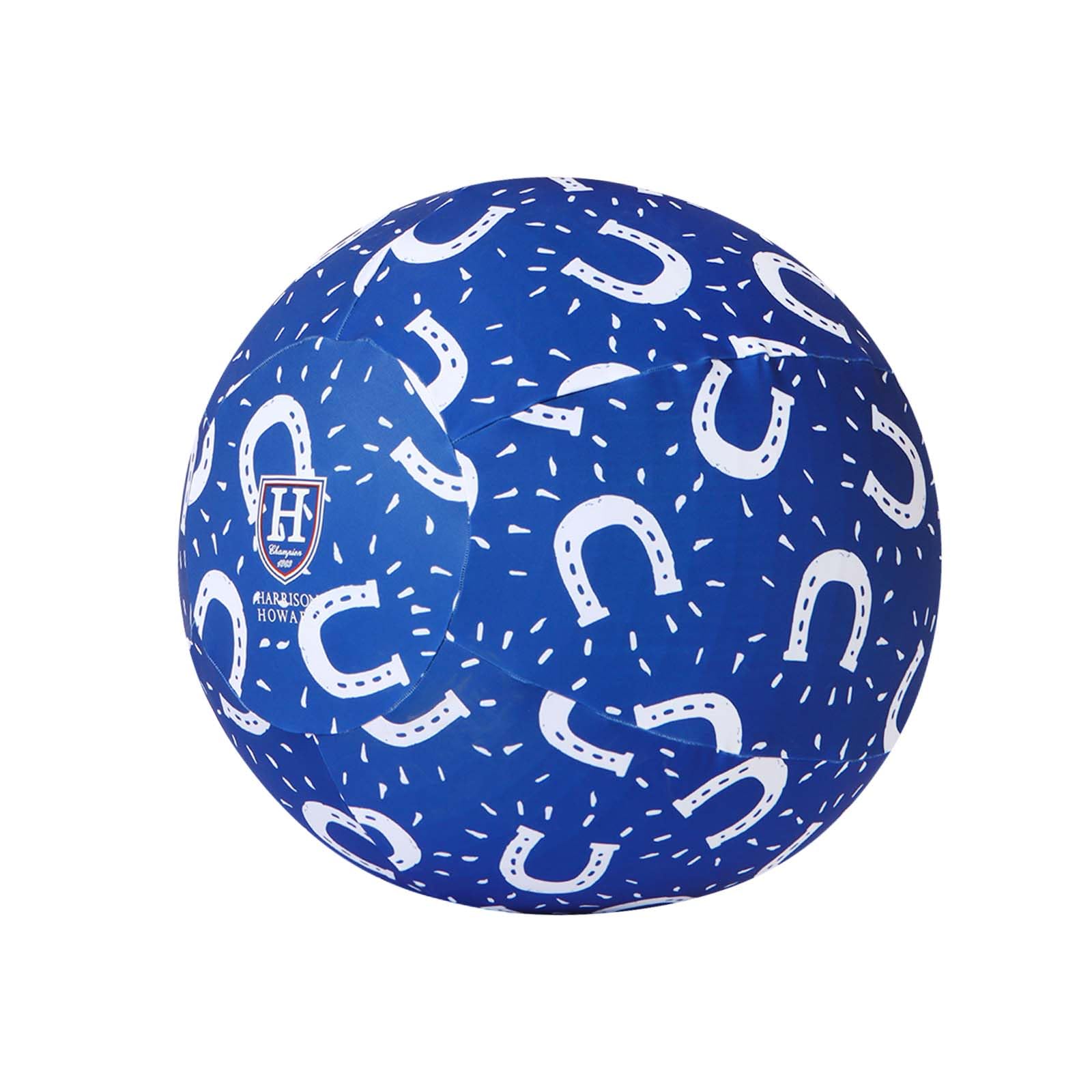Harrison Howard Howdy Bally Horse Playball Mega Ball Cover For Equine Use - Exclusive Fun Patterns Protective Horseshoe Print 40