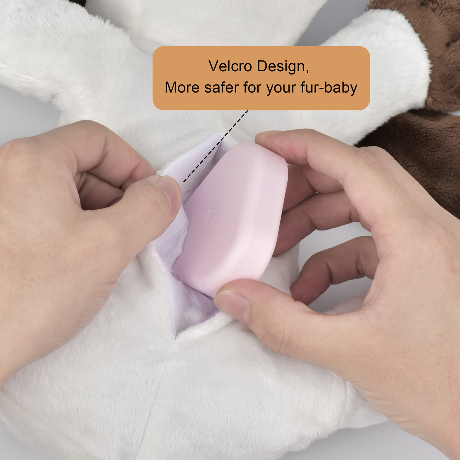 Moropaky Puppy Toy Heartbeat Toy For Anxiety Relief, Behavioral Training Aid Toy For Dog Calming Sleeping Soother Cuddle Snuggle Your Pet