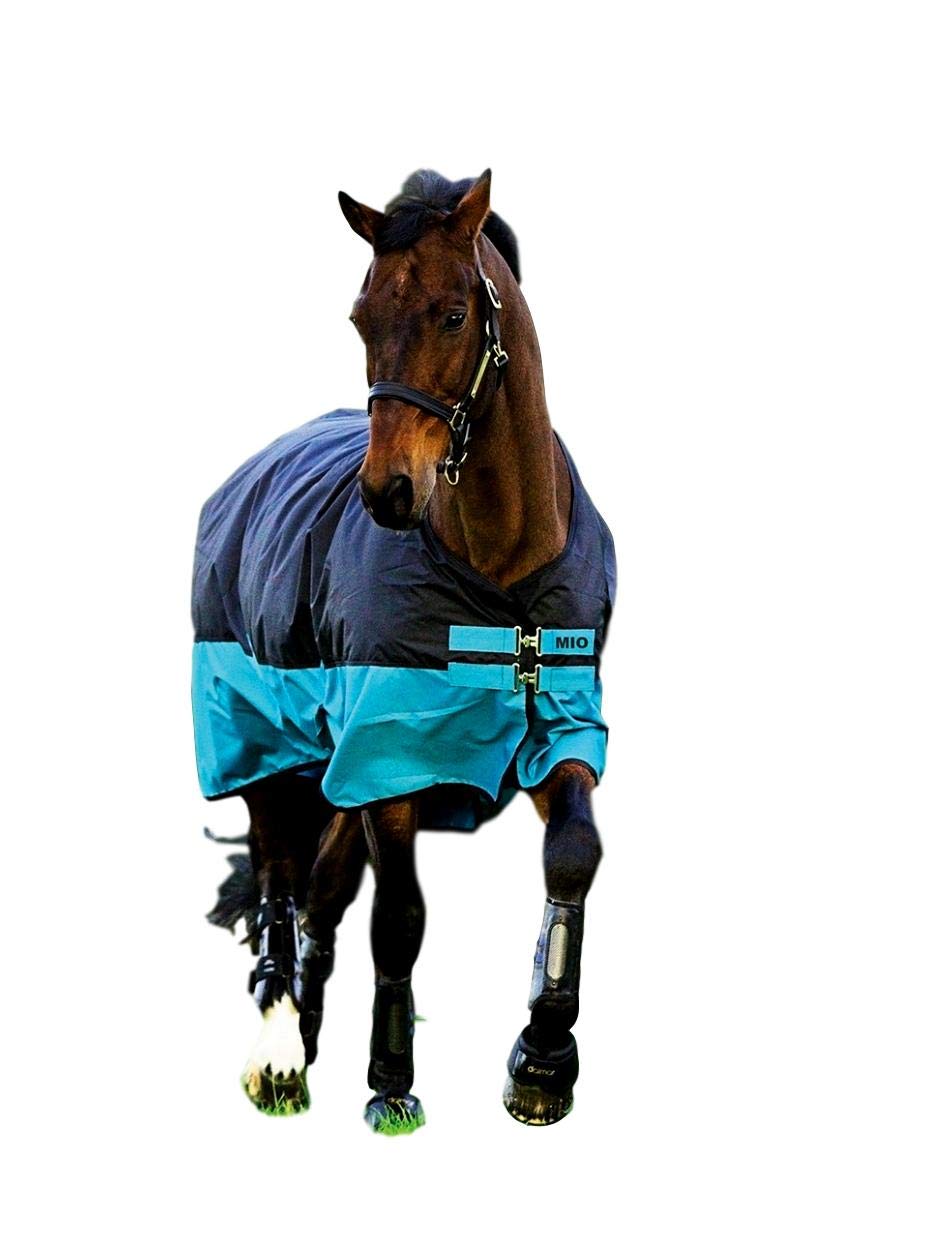 Horseware Ireland Mio T/O Lite Horse Sheet, Color: Black/Turq & Black, Size: 78 (Aasa41-Kctk-78)
