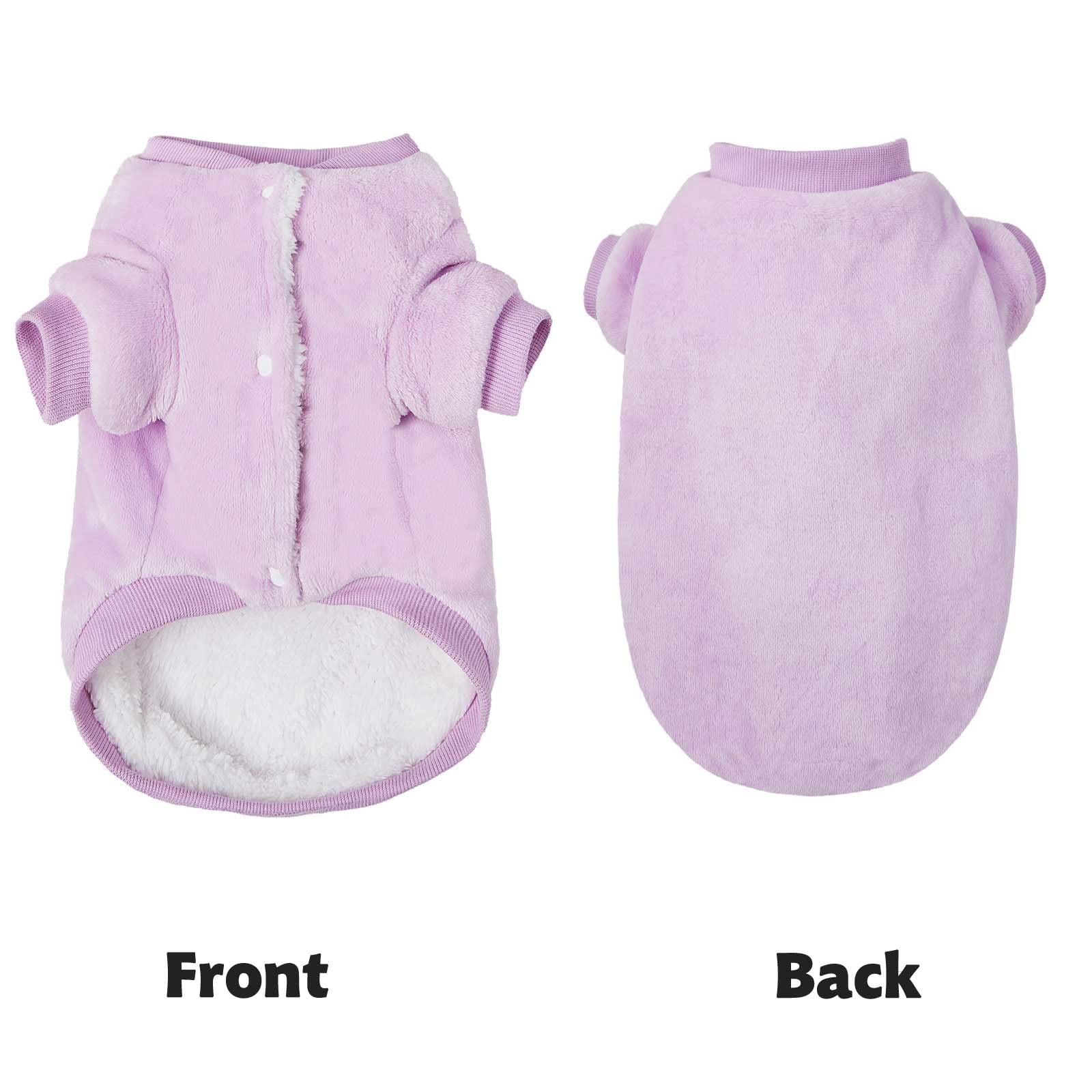 Dog Sweater, Pack Of 2 Or 3, Dog Clothes, Dog Coat, Dog Jacket For Small Or Medium Dogs Boy Or Girl, Ultra Soft And Warm Cat Pet Sweaters (Lavender, X-Small)