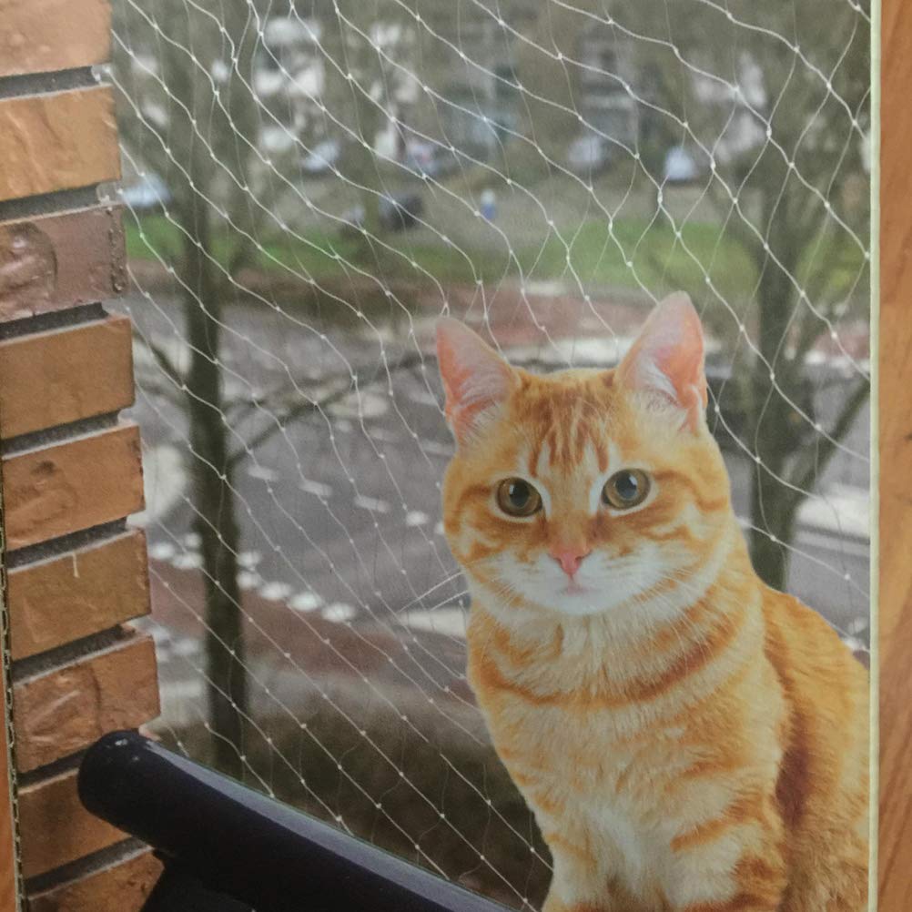 Netting For Balcony, Cat Netting Anti-Fall Mesh Fence, Anti Bird Netting For Garden/Balcony, Transparent Nylon Pet Mesh Fence Fo