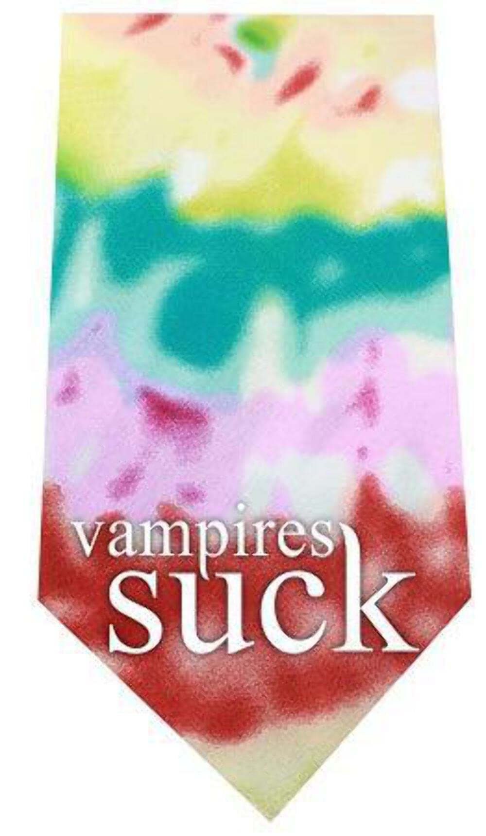 Mirage Pet Products 512-30 TD Vampires Suck Screen Tie Dye Print Bandana