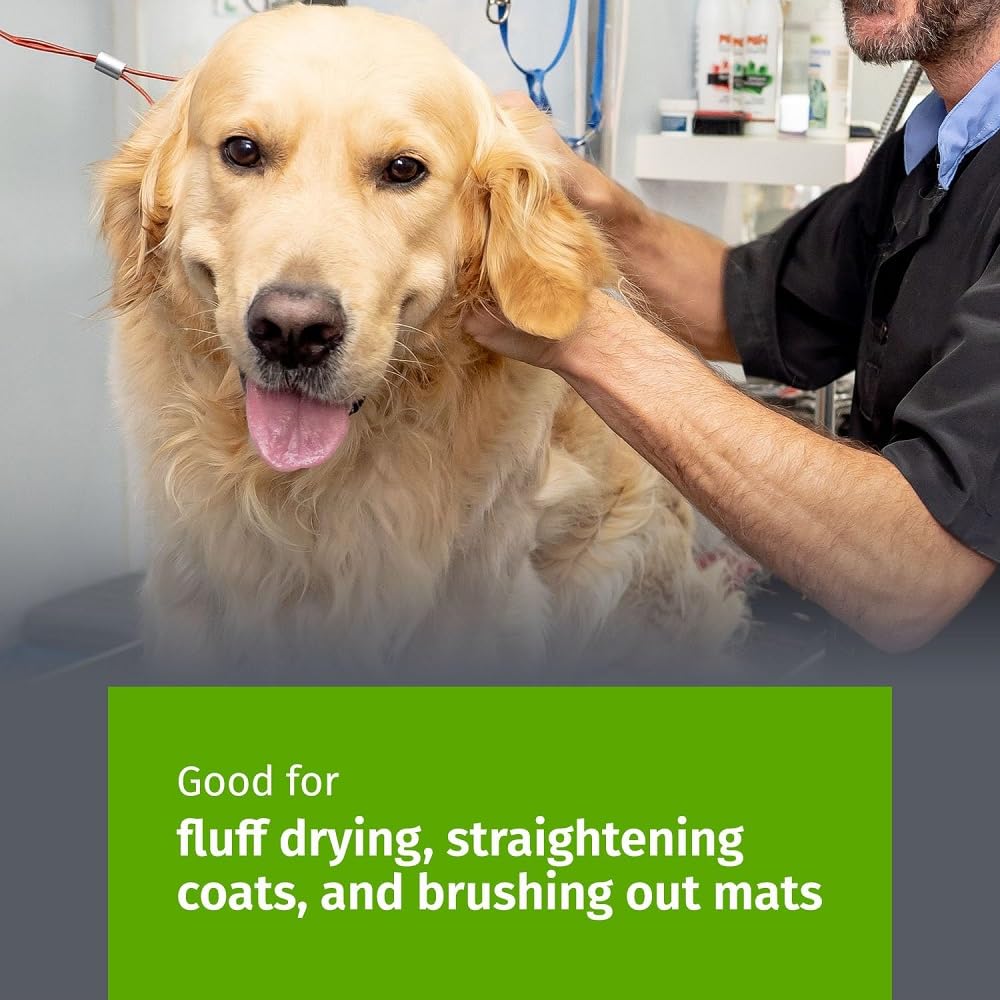 Show Tech Tuffer Than Tangles Slicker Brush For Dog Grooming With Long, Firm Pins, Medium Size, Perfect For Doodle Breeds, Angled Pins For Dematting, Remove Undercoat, Comfort Grip Handle