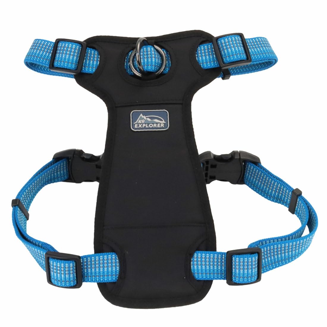 Coastal - K-9 Explorer - Brights Reflective Front-Connect Harness, Lake, 5/8' X 16'-24'