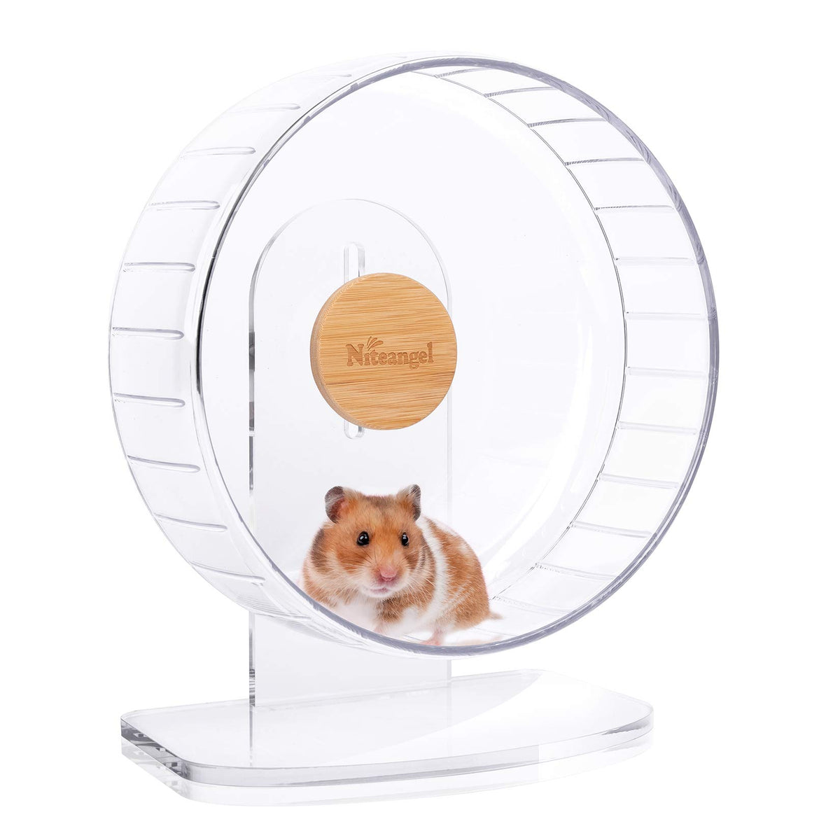 Niteangel Super-Silent Hamster Exercise Wheels - Quiet Spinner Hamster Running Wheels With Adjustable Stand For Hamsters Gerbils
