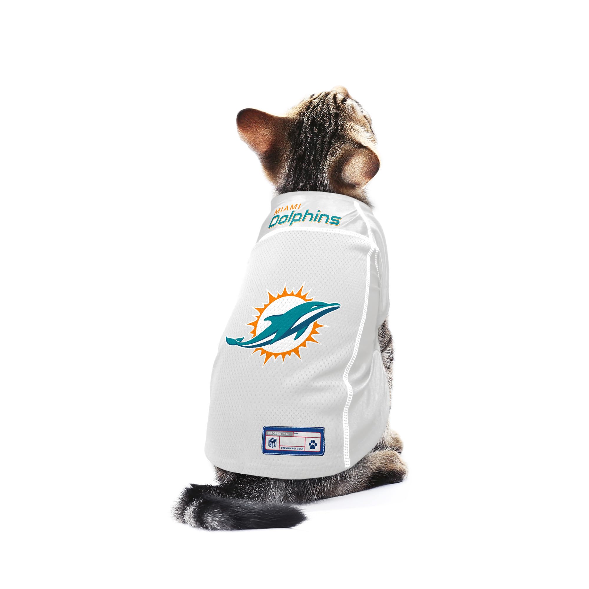 Littlearth Unisex-Adult Nfl Miami Dolphins Basic Pet Jersey, Team Color, Small