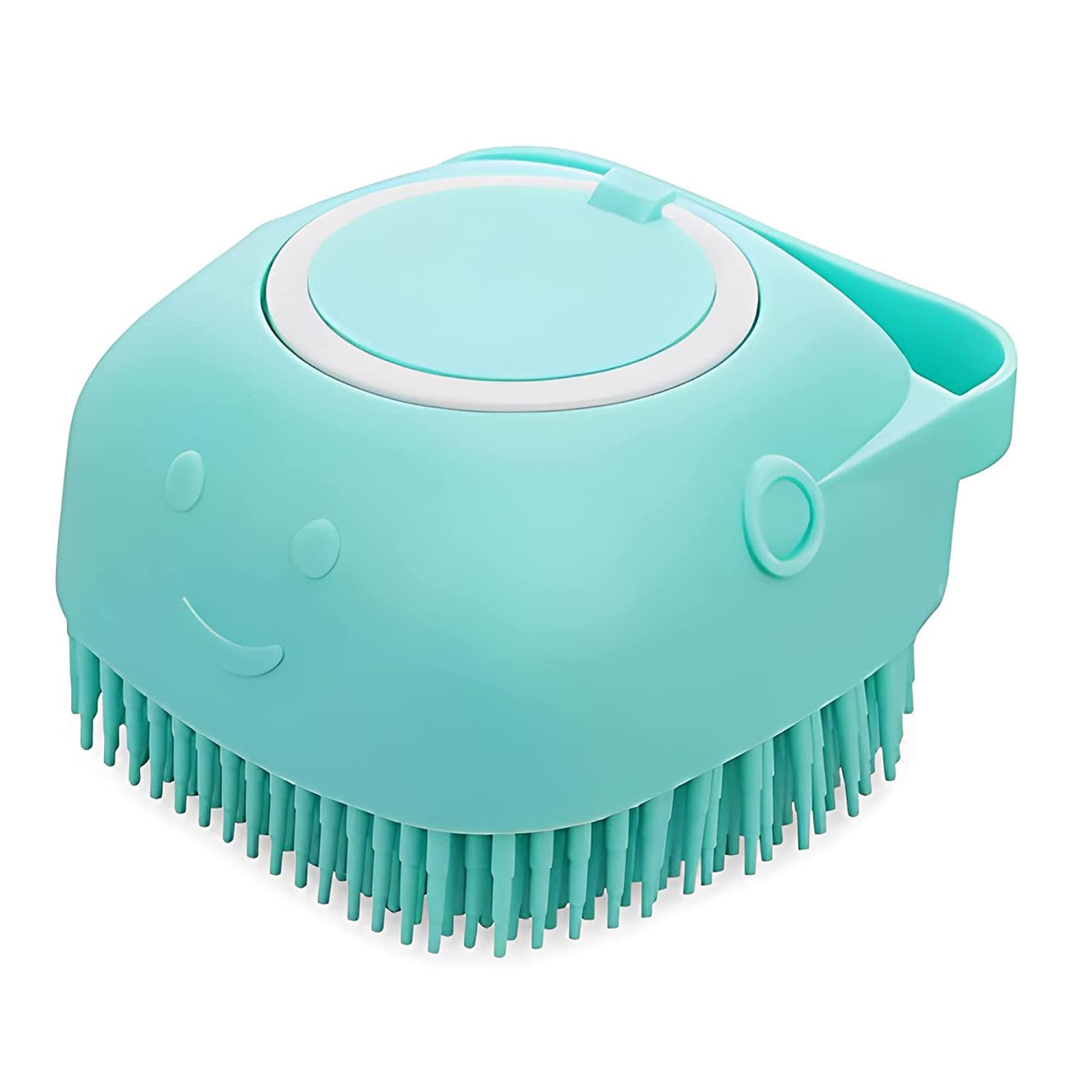 Emily Pets Cat Bath Brush Body Scrubber Shampoo Dispenser Remover For Shower Bathing And Soft Silicone Brushes For Pet Puppy Dog